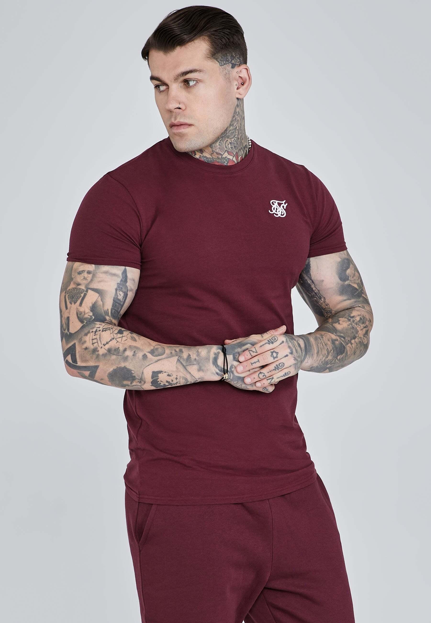 Sik Silk Kurzarm Muscle Fit T-Shirt