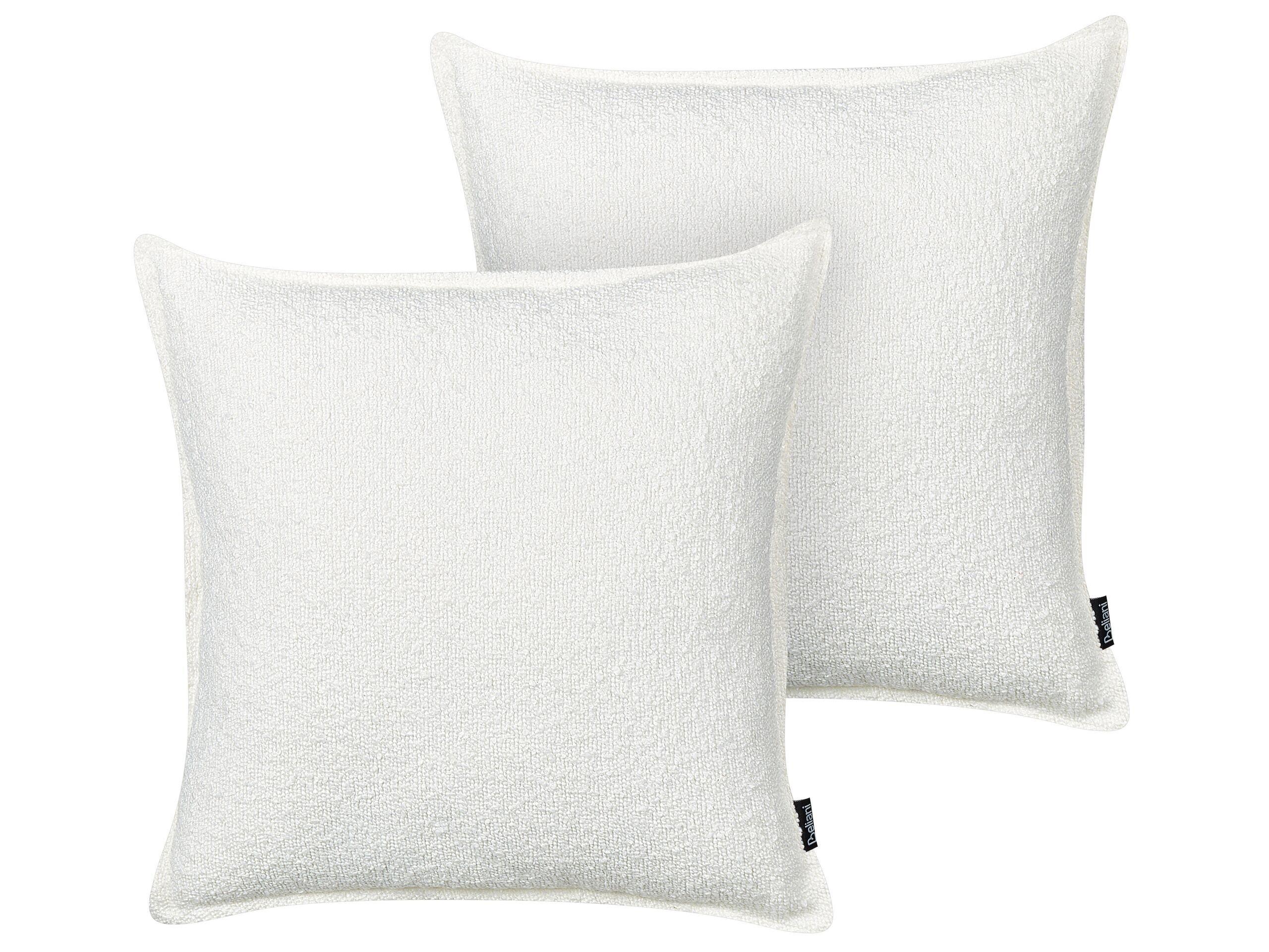 Beliani Dekokissen 2er Set aus Bouclé Skandinavisch SENECIA