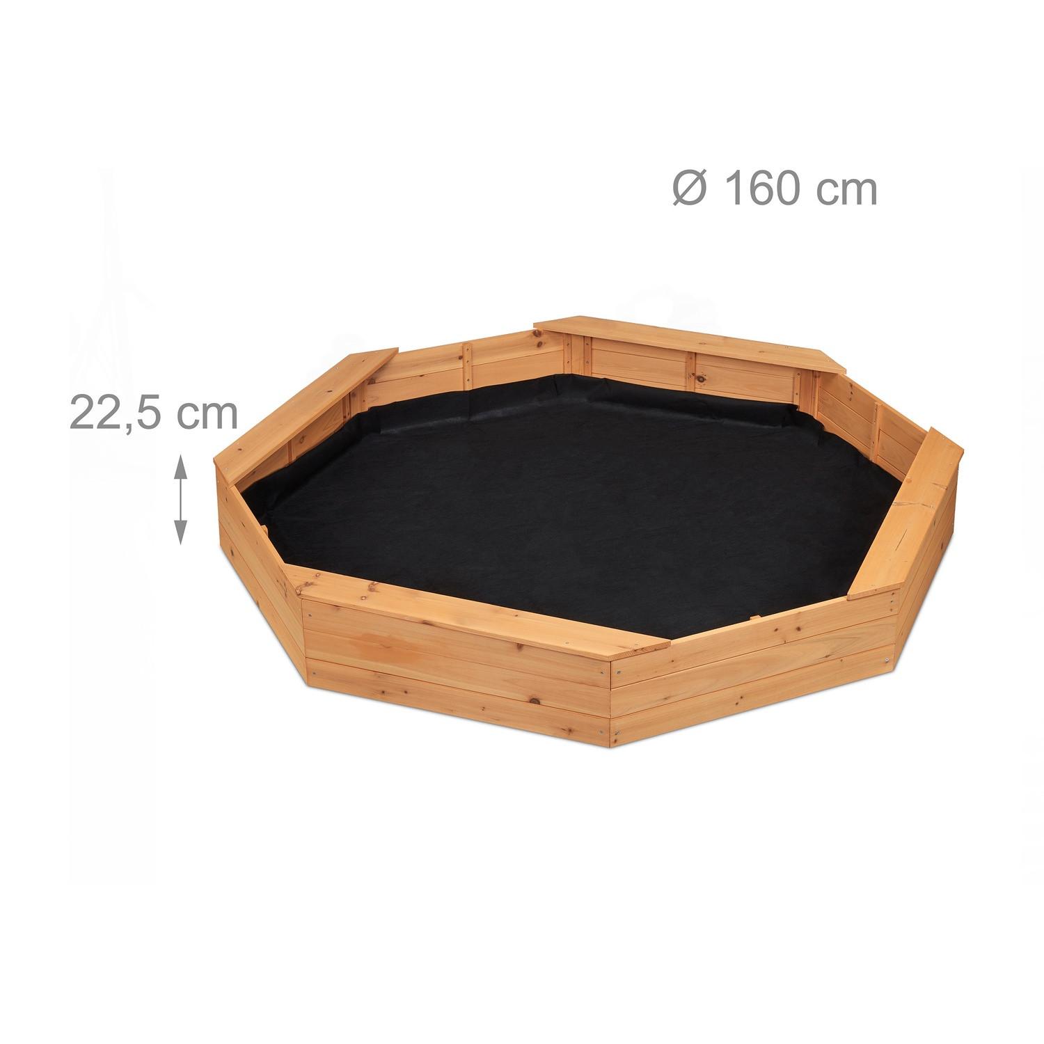 B2X Achteckiger Sandkasten inkl. Fasertuch