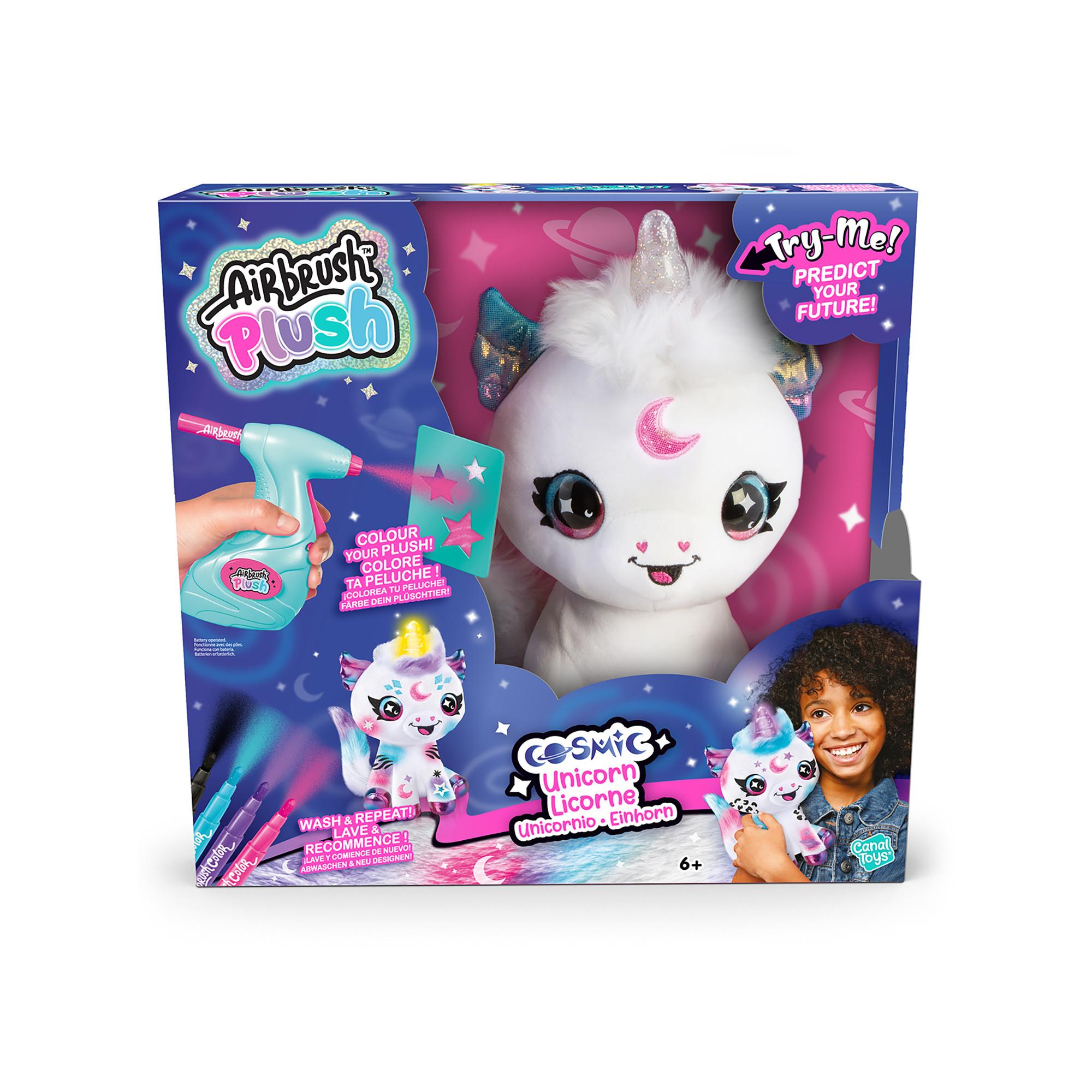 Canal Toys Airbrush Plush Cosmic Unicorn
