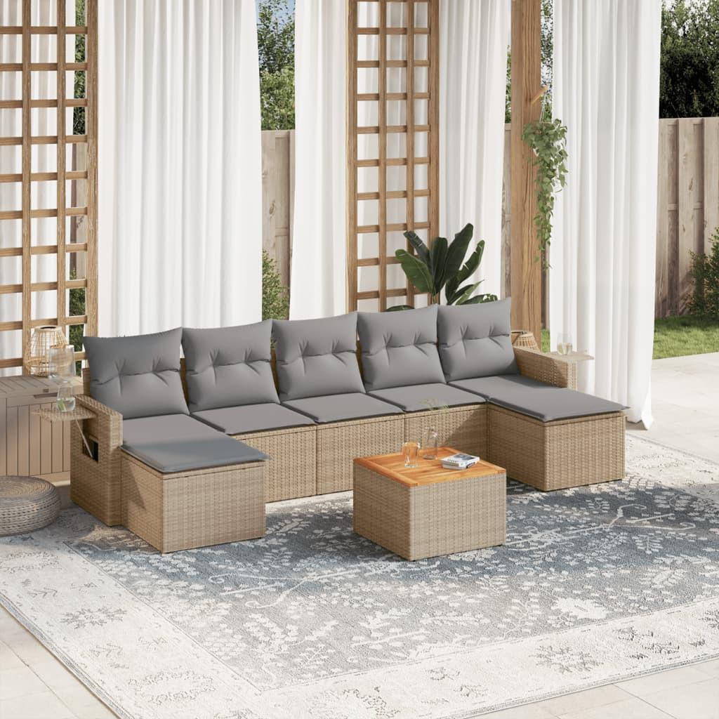 VidaXL Garten sofagarnitur poly-rattan