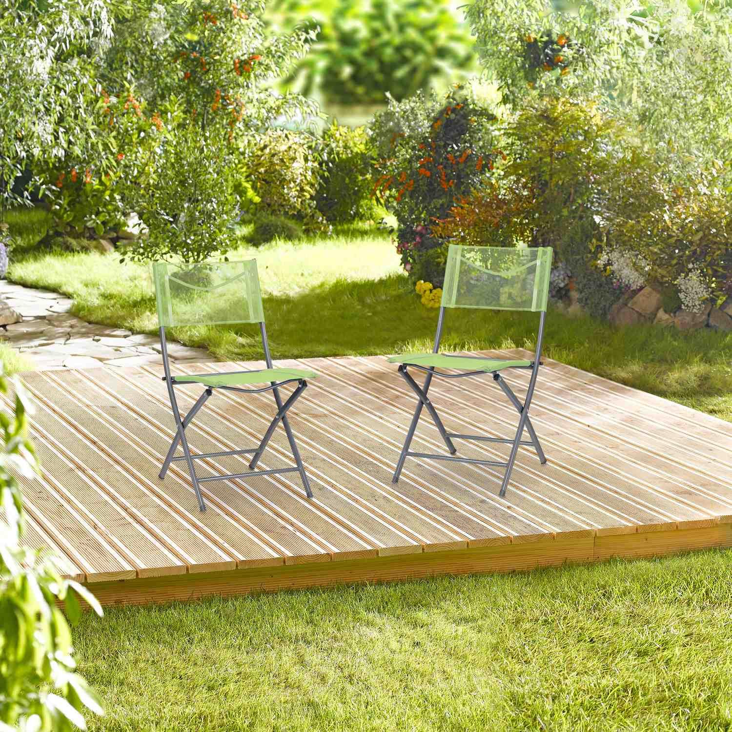 B2X Klappbarer Gartenstuhl 2er-Set