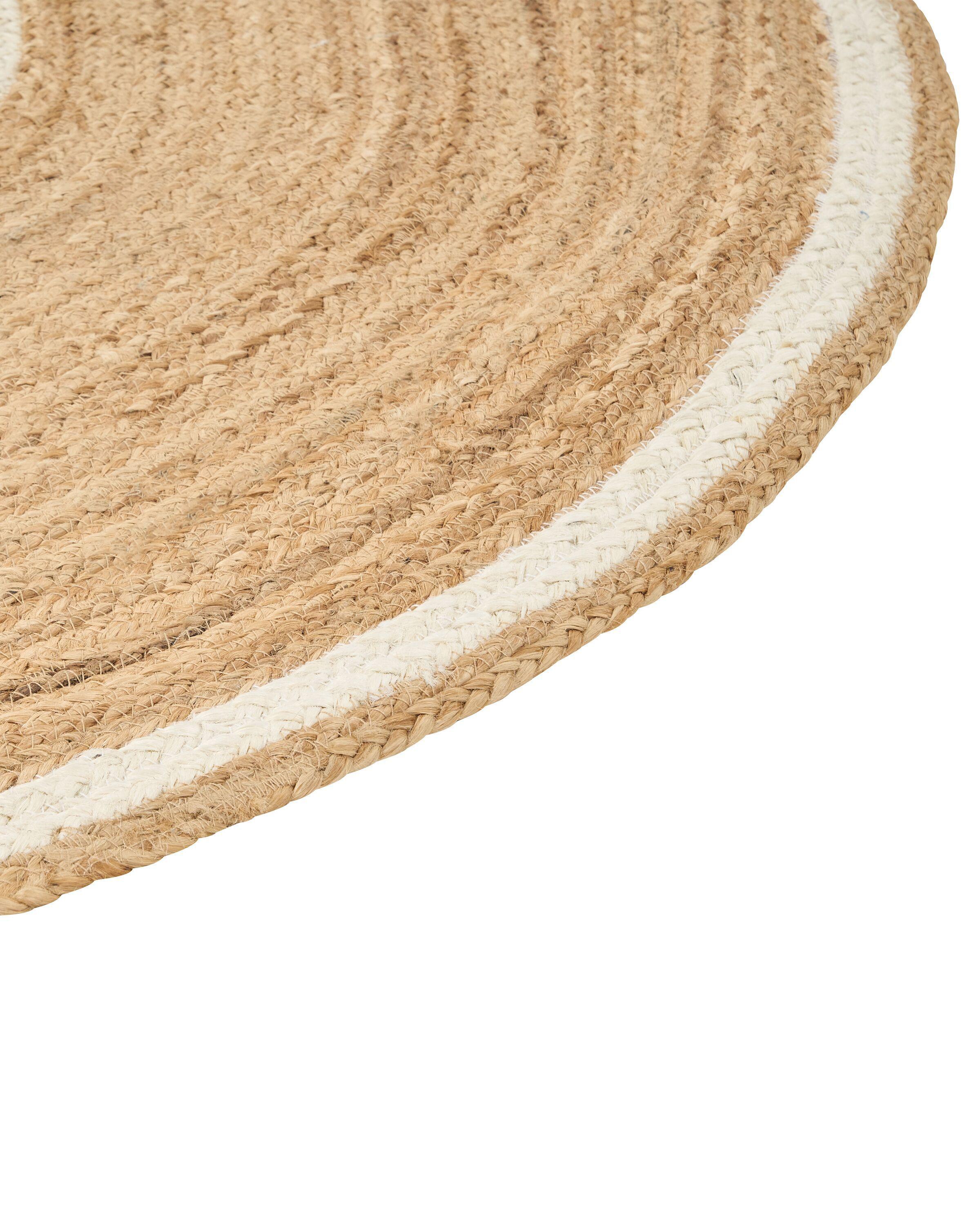 Beliani Teppich aus Jute Boho HALFELI
