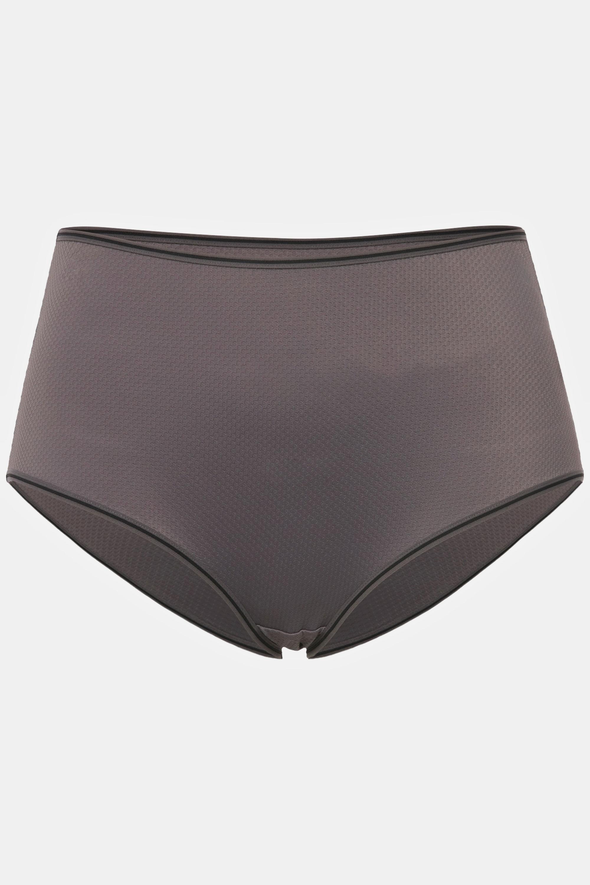 Ulla Popken Midislip, Jacquard-Muster, Streifen