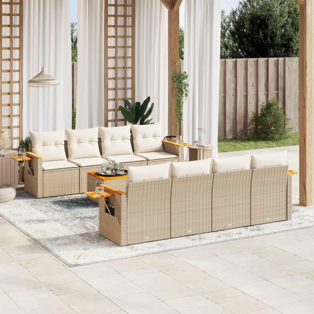 VidaXL Garten sofagarnitur poly-rattan