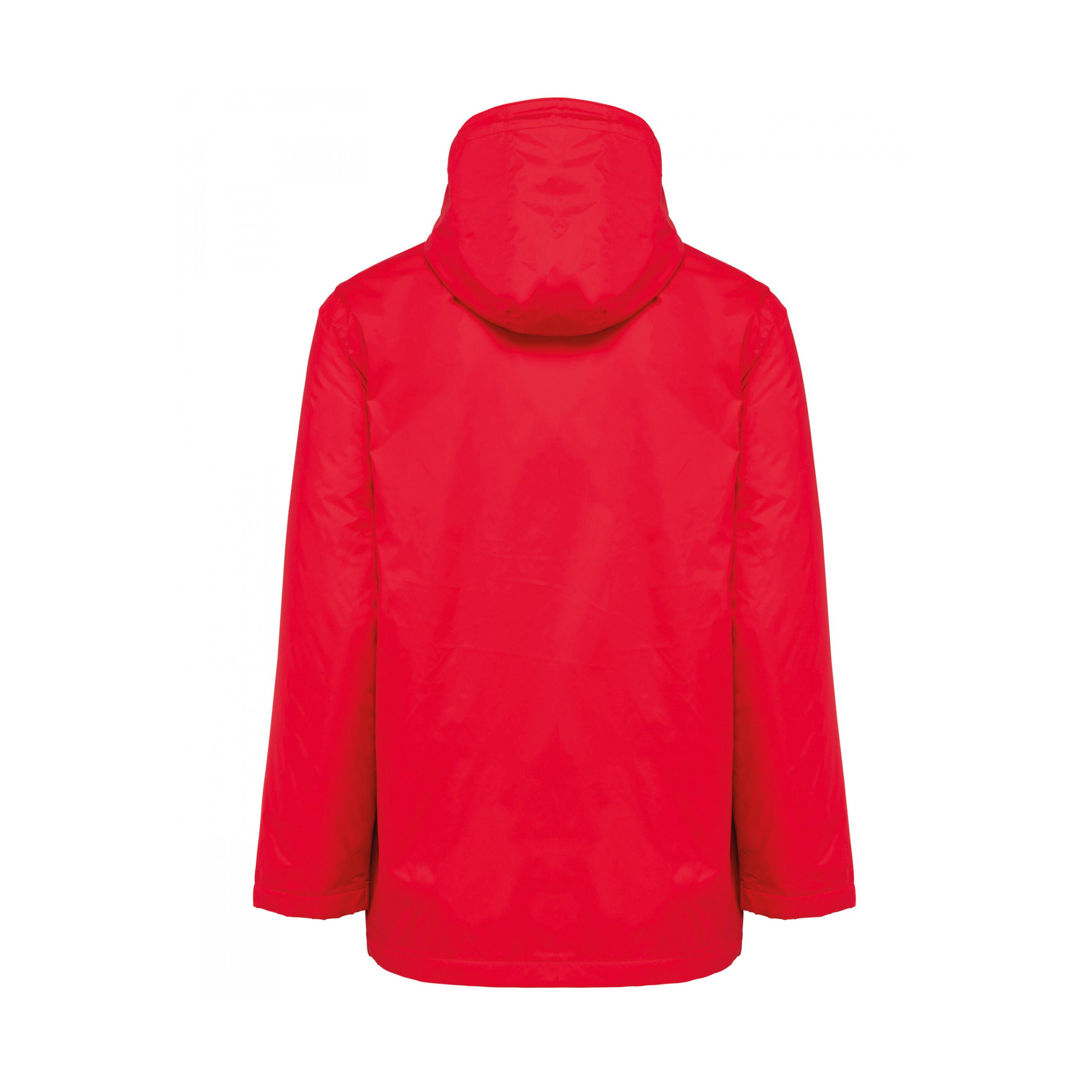 Kariban wasserdichte jacke mit kapuze und mikrofeece-futter