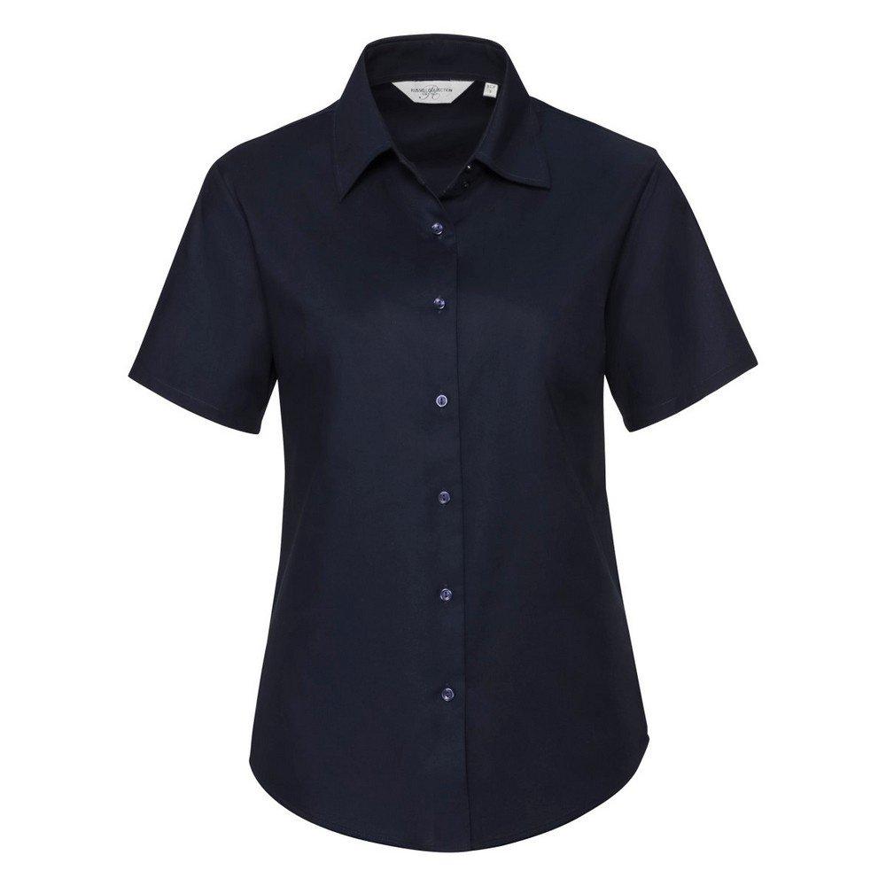 Russell Easy Care Oxford Kurzarmbluse