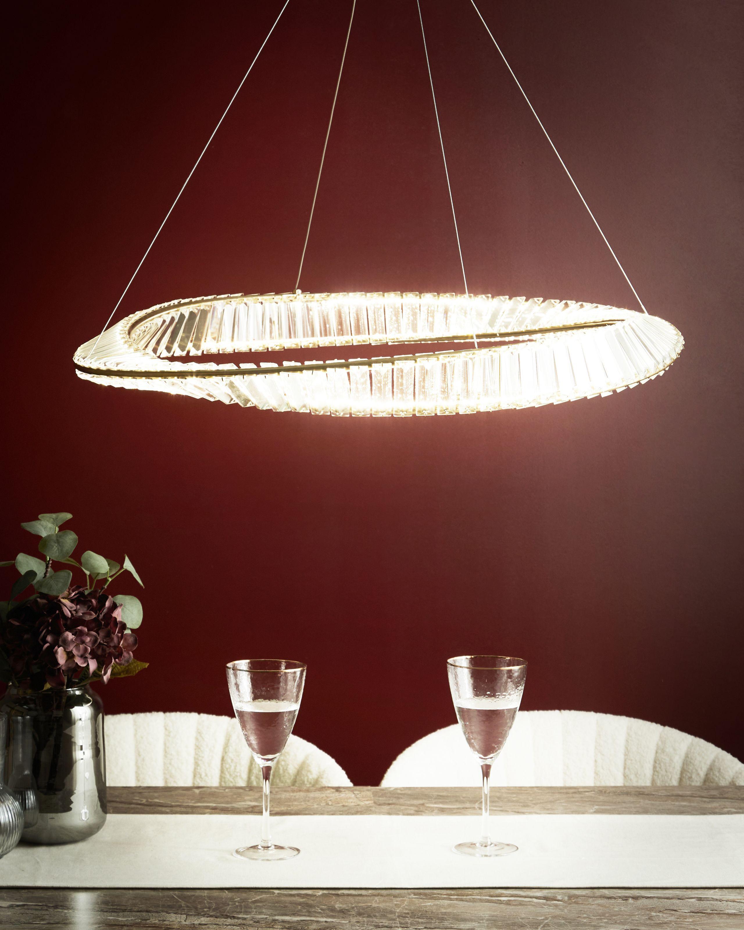 Beliani LED Kronleuchter aus Eisen Modern ROSENDE