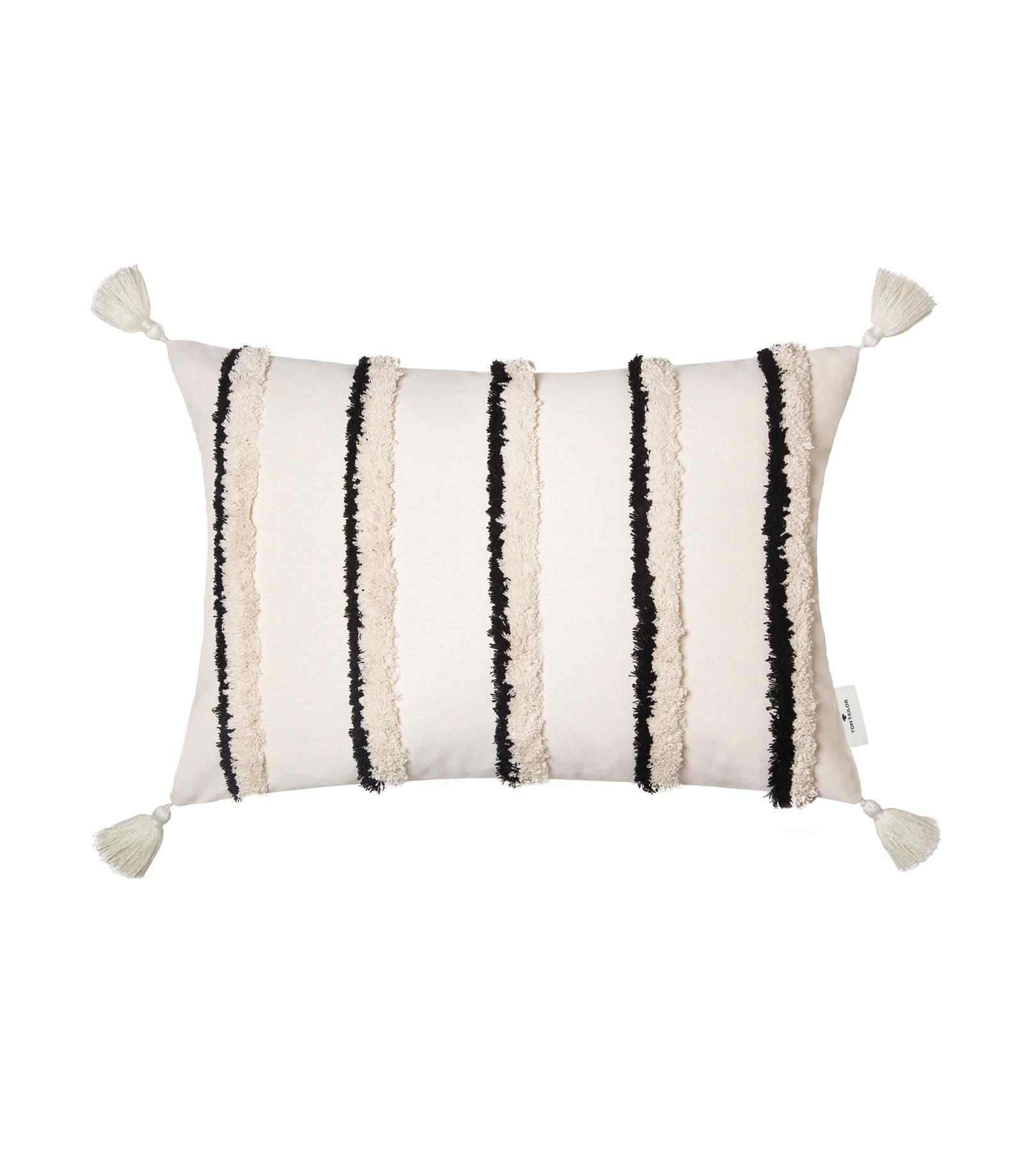 TOM TAILOR Fluffy Stripe Kissenbezug
