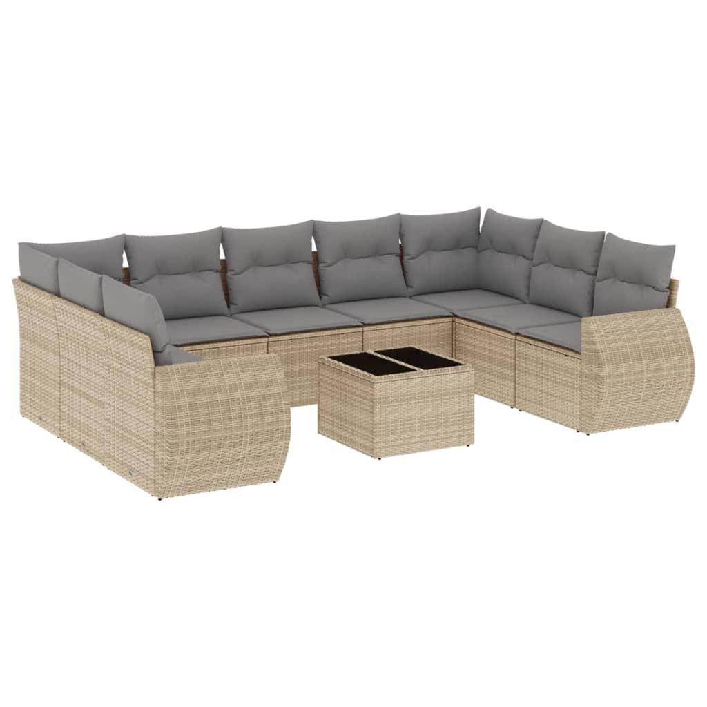 VidaXL Garten sofagarnitur poly-rattan