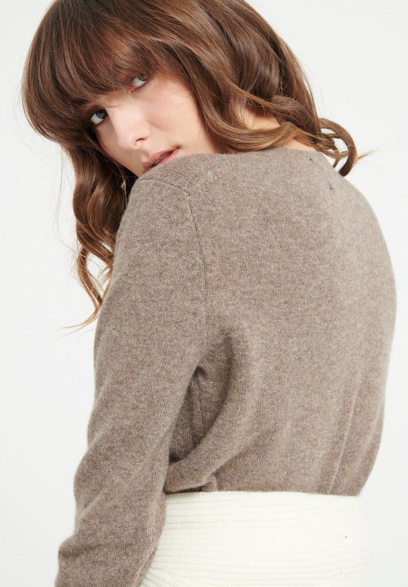 Studio Cashmere8 LILLY 10 V-Ausschnitt Kaschmir-Kleid