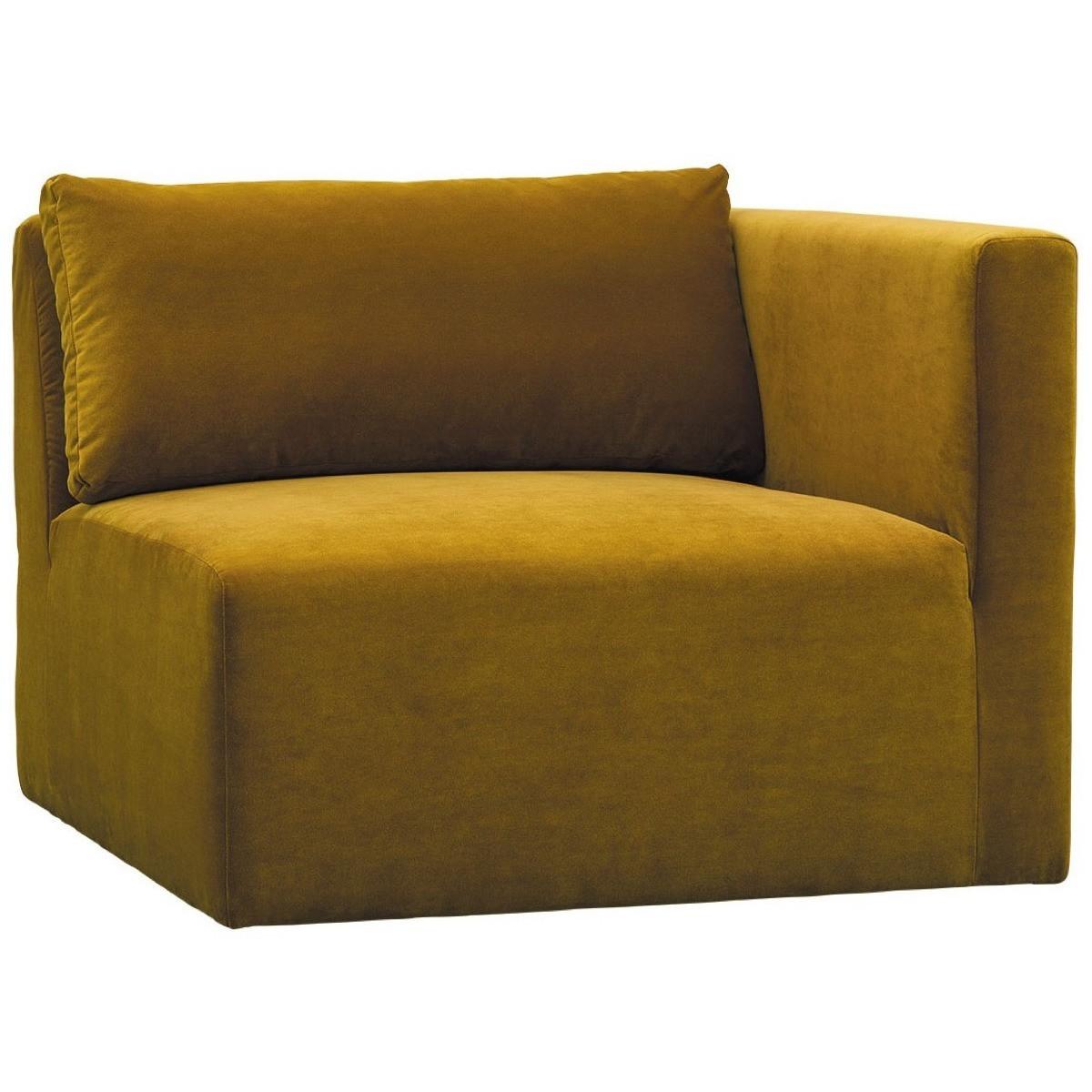 Blanc d'Ivoire Sofa Lou Samt safran 336