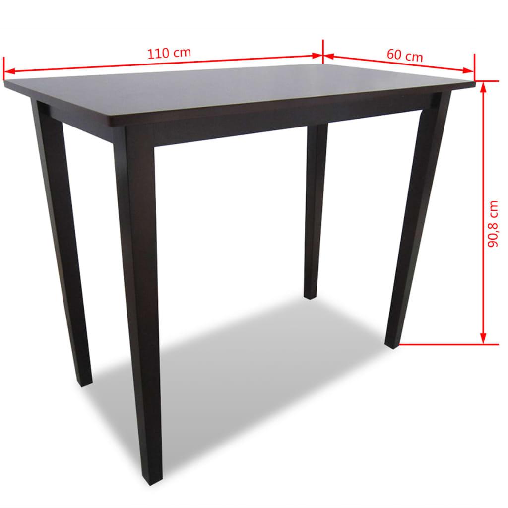 VidaXL Bartisch holz