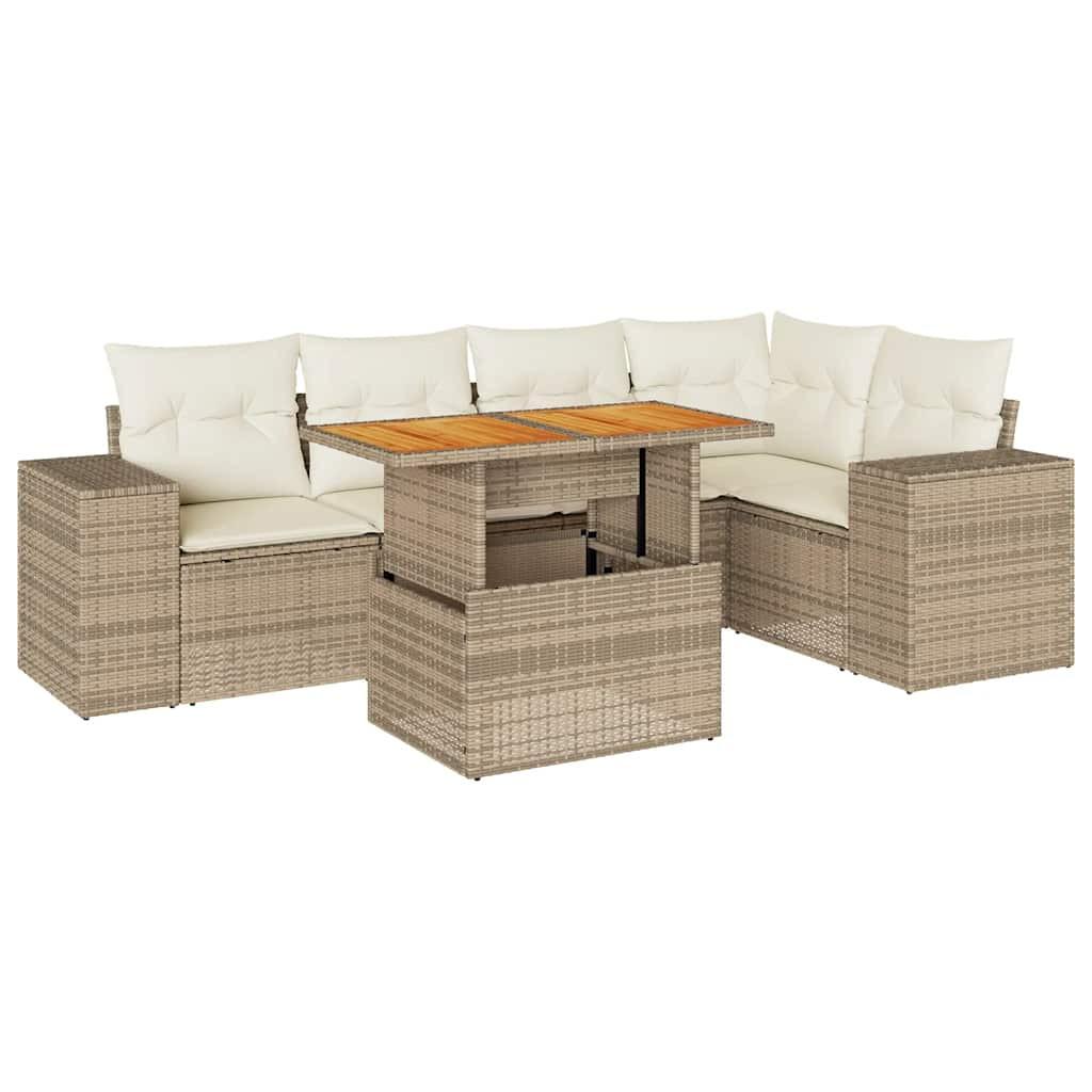 VidaXL Garten sofagarnitur poly-rattan