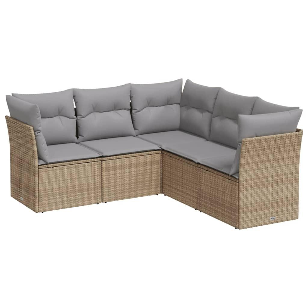 VidaXL Garten sofagarnitur poly-rattan