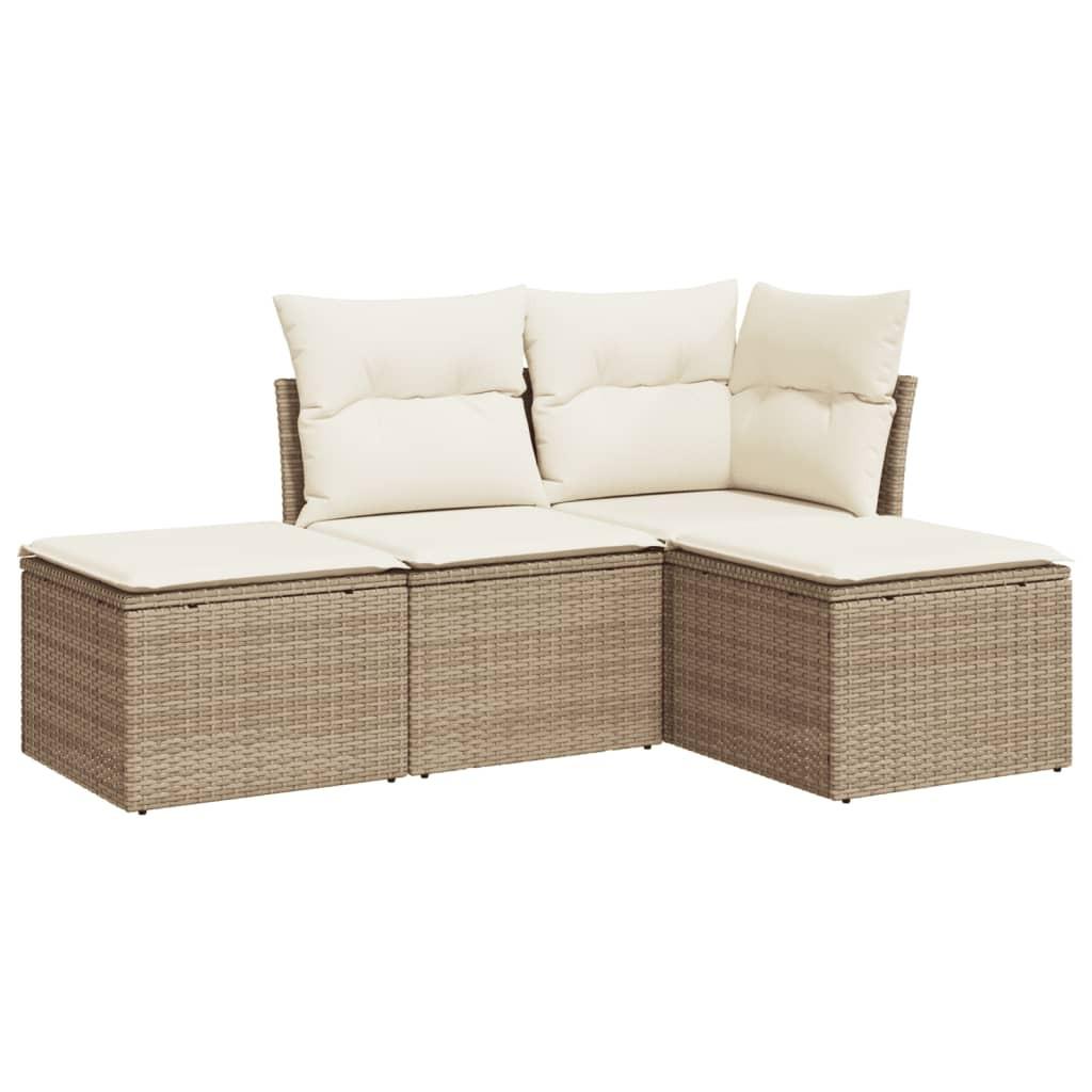 VidaXL Garten sofagarnitur poly-rattan
