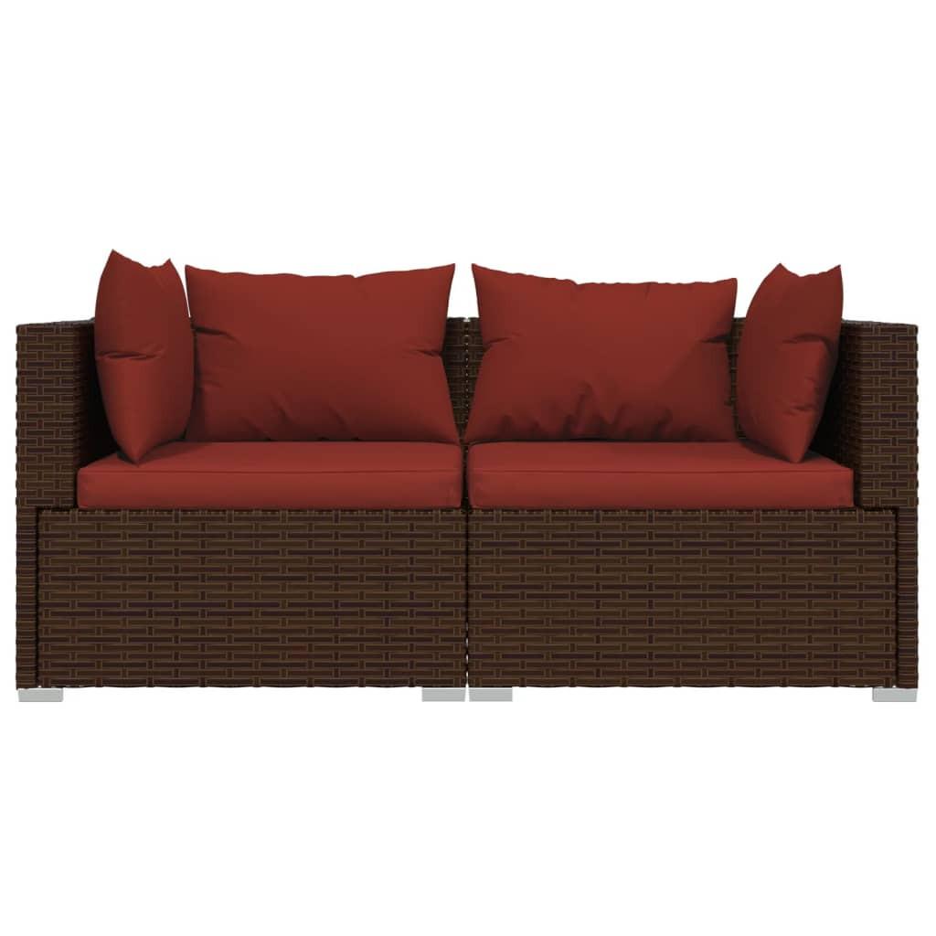 VidaXL Garten-lounge-set poly-rattan