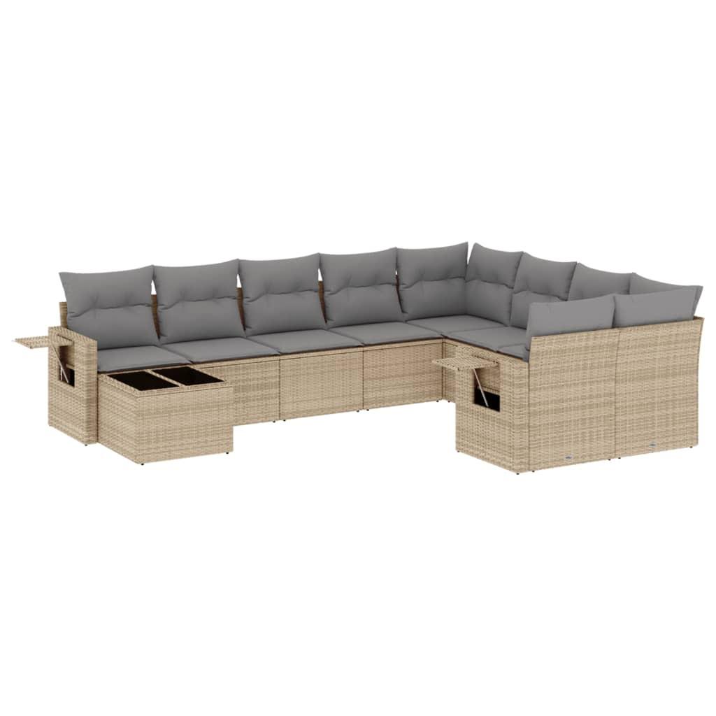 VidaXL Garten sofagarnitur poly-rattan