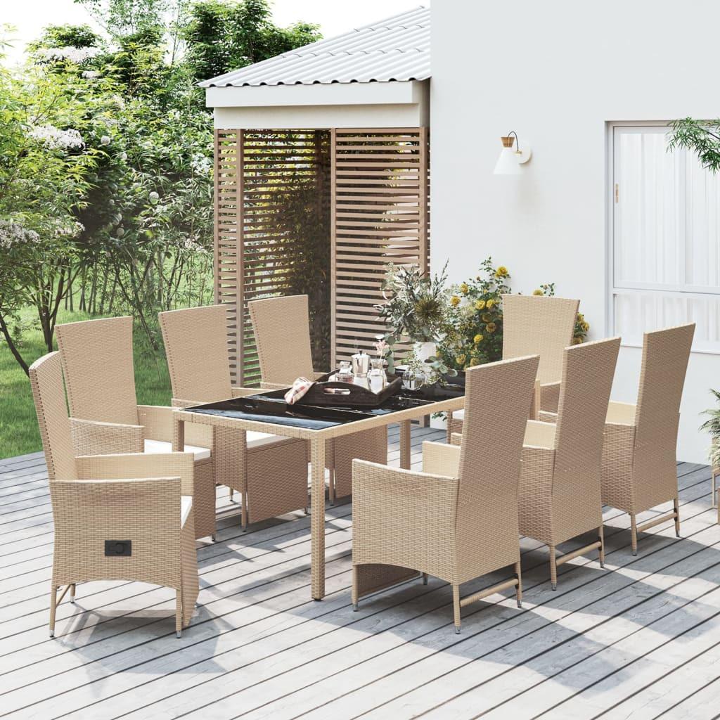 VidaXL Garten essgruppe poly-rattan