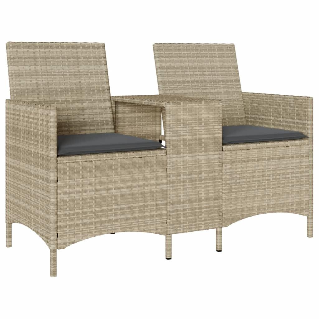 VidaXL Gartensofa poly-rattan