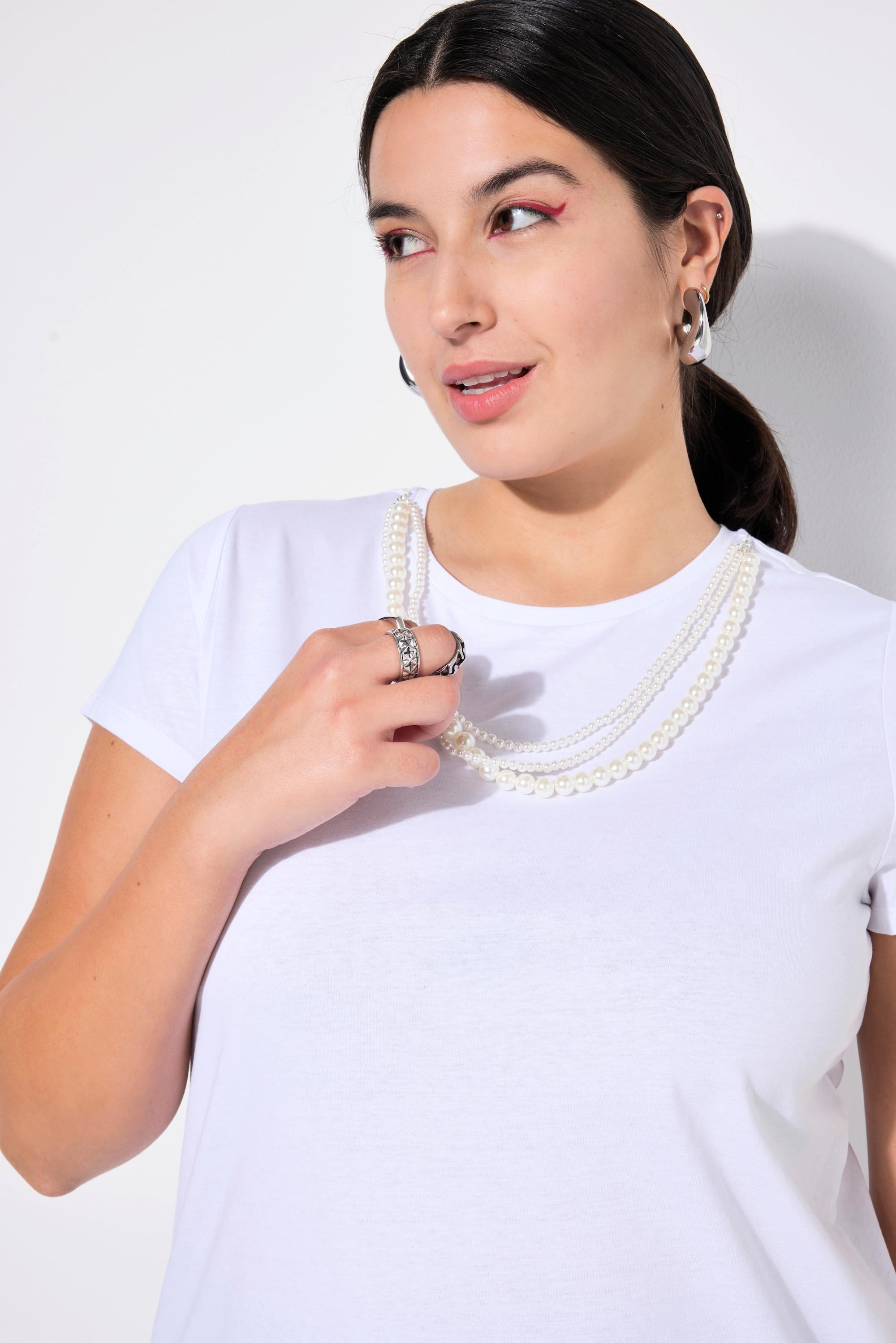 Studio Untold T-Shirt Classic Shape mit abnehmbarer Zierkette