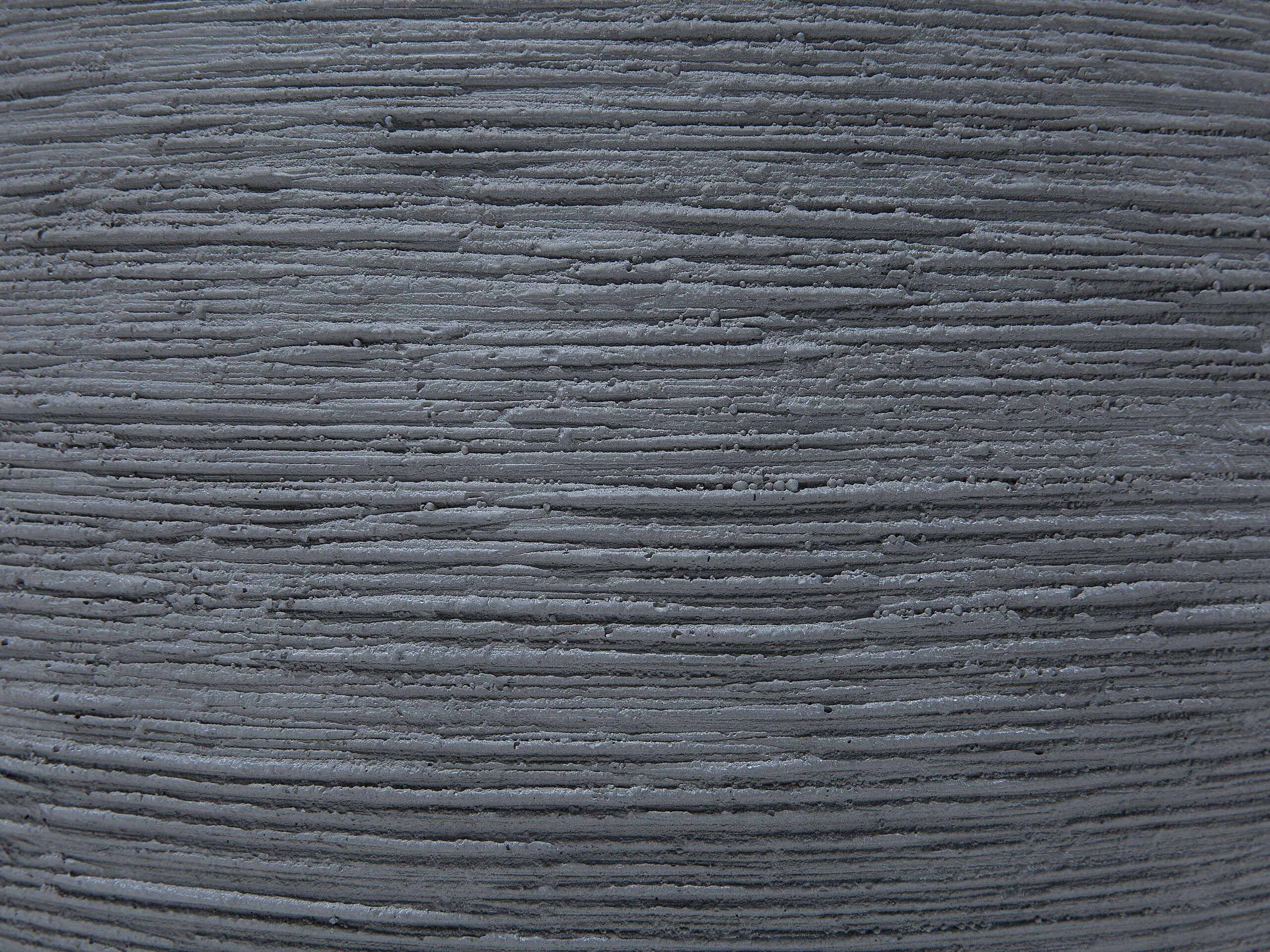 Beliani Blumenkübel aus Lehm-Faser-Mischung Modern ZAKROS