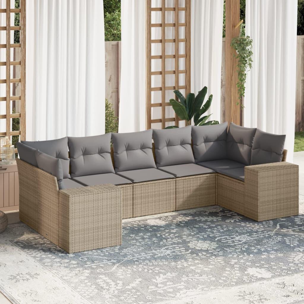 VidaXL Garten sofagarnitur poly-rattan