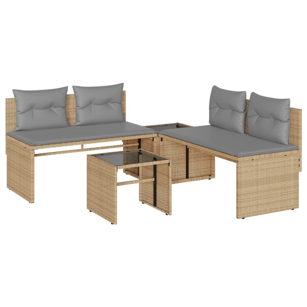 VidaXL Garten sofagarnitur poly-rattan