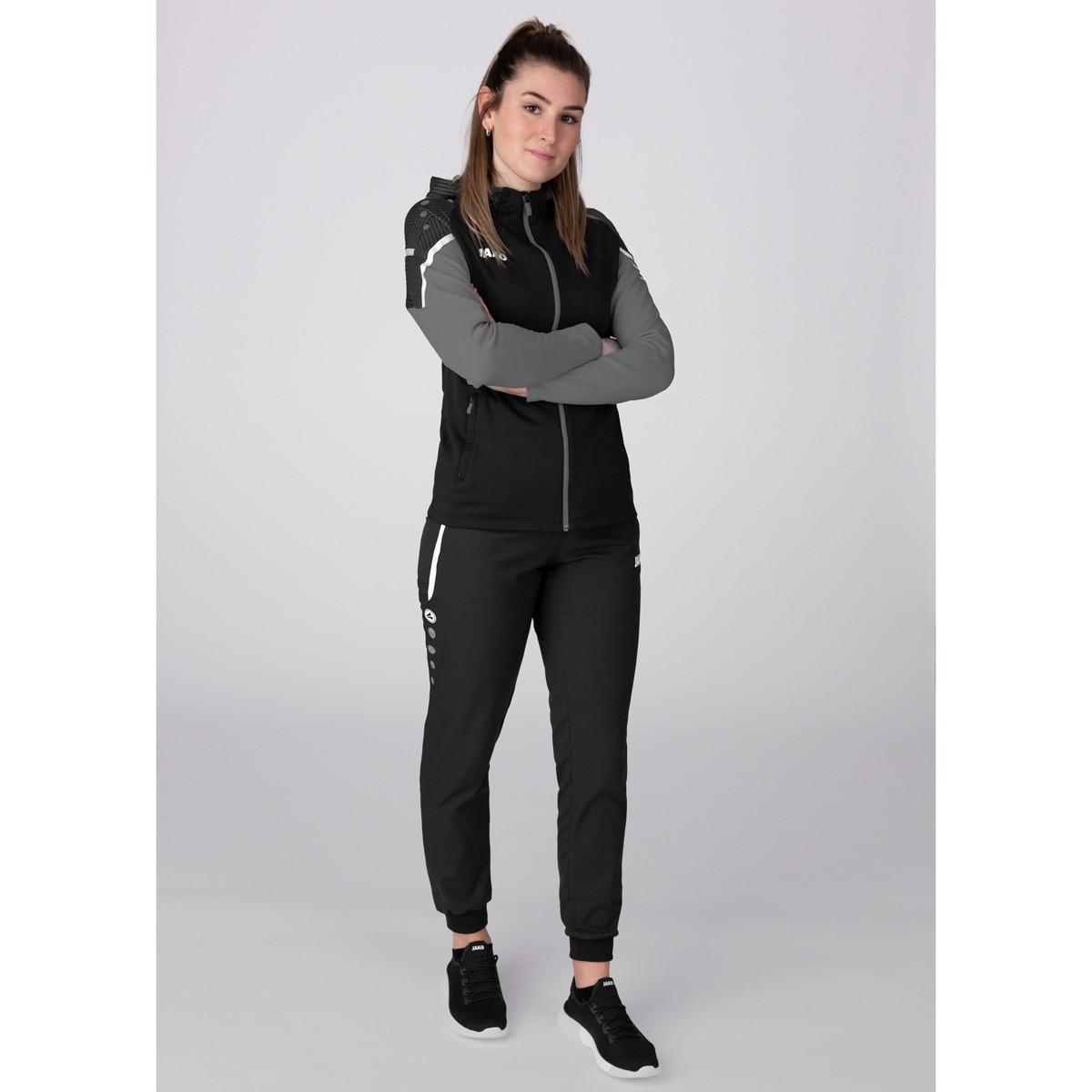 Jako damen-trainingsjacke mit kapuze performance