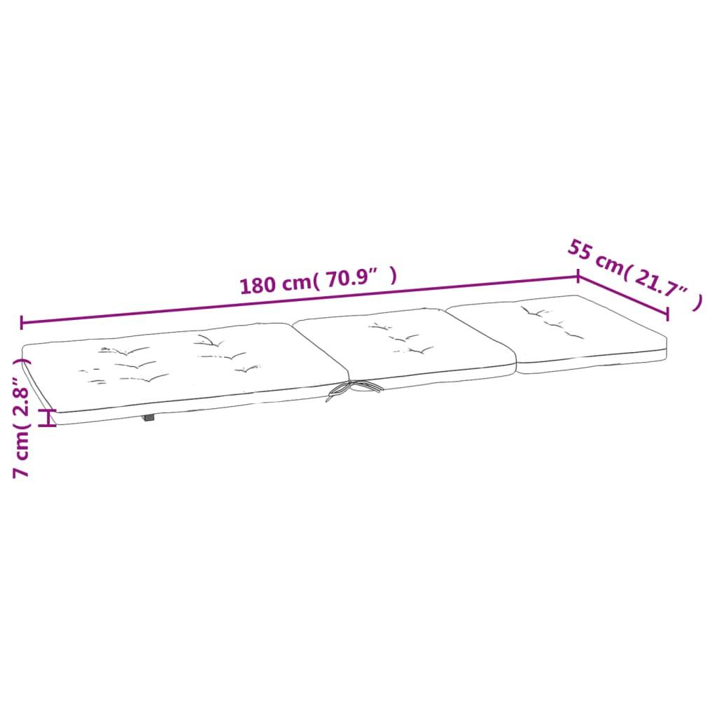VidaXL Liegestuhl-auflage gewebe
