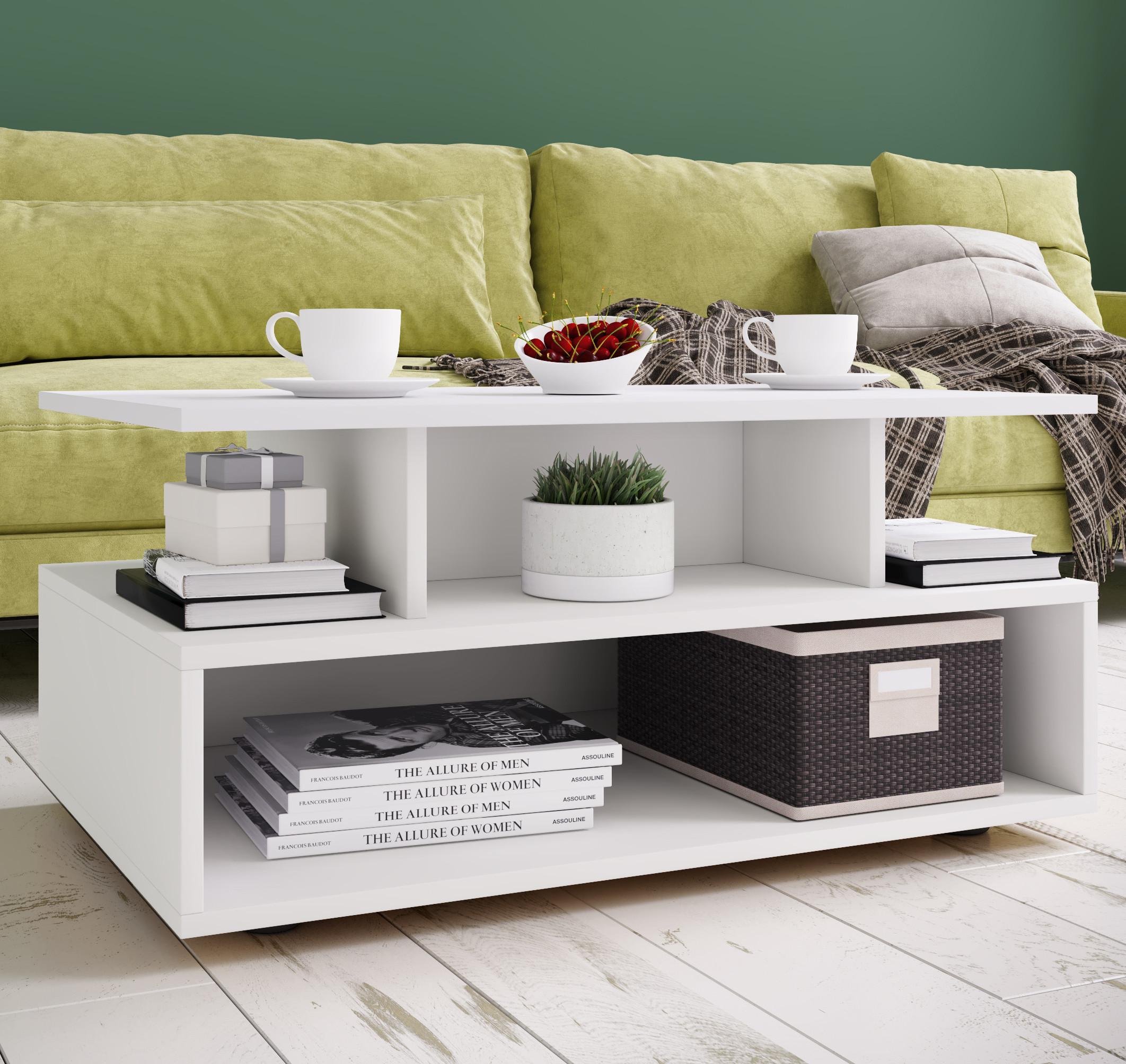VCM Holz Hoher Sofatisch Esila
