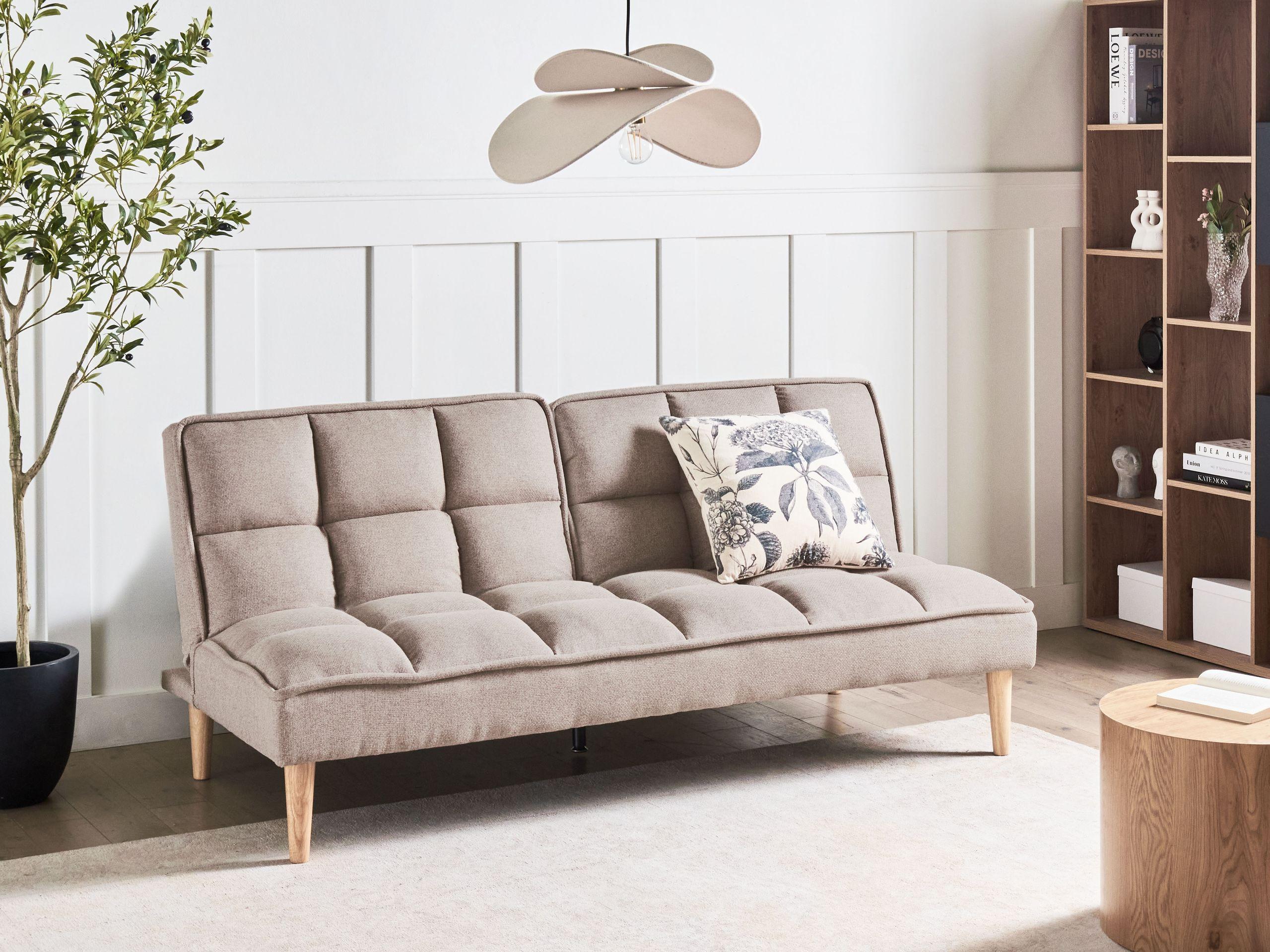 Beliani Schlafsofa aus Polyester Klassisch SILJAN