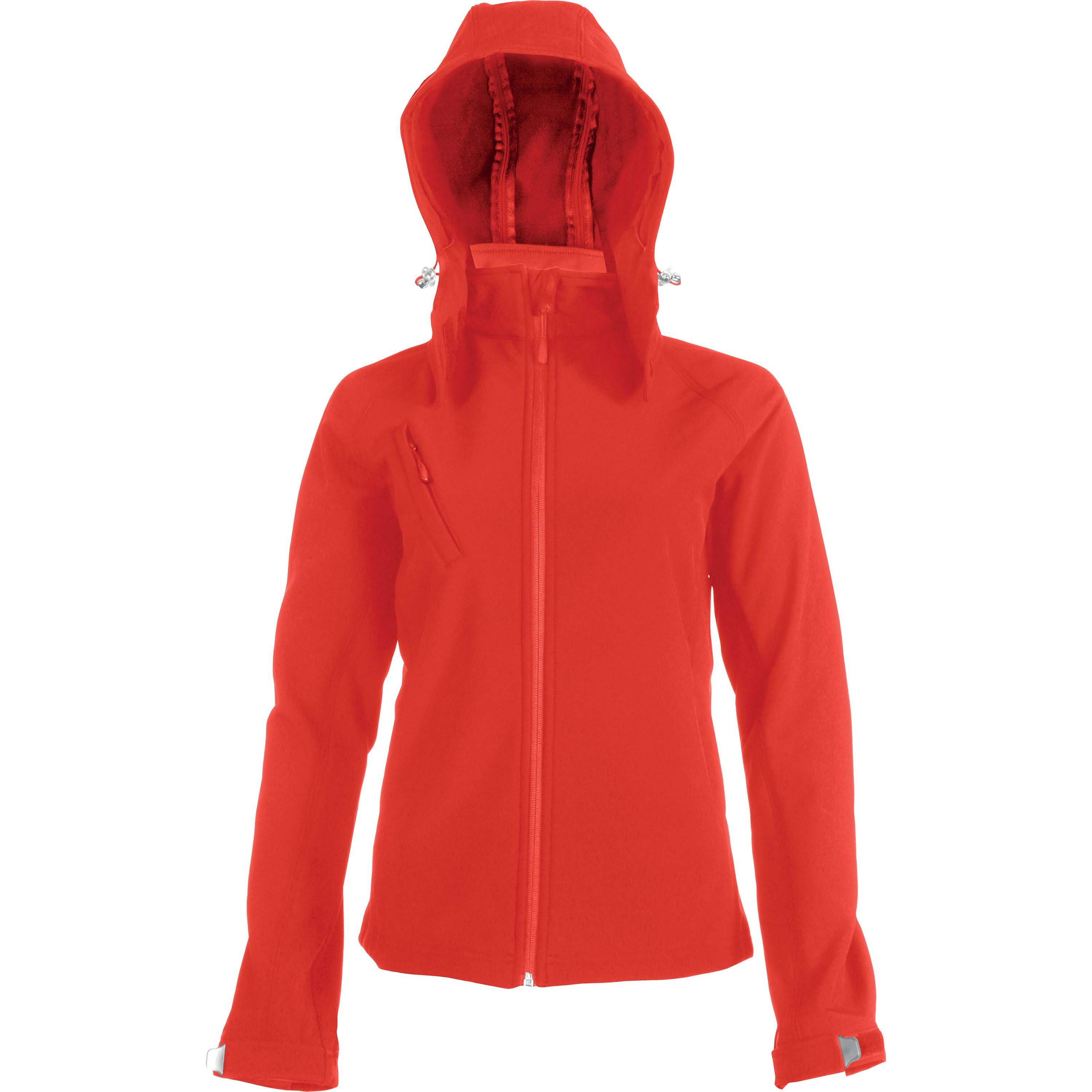 Kariban damenjacke softshell à capuche amovible