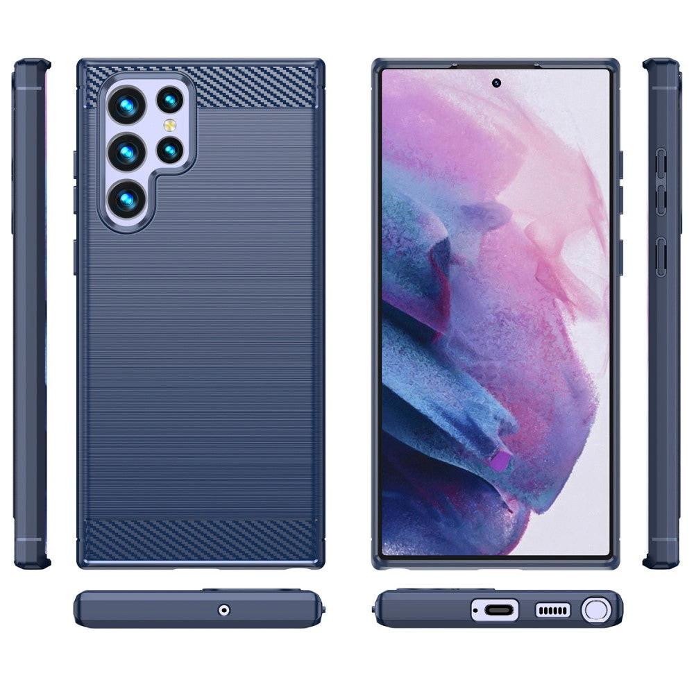 Cover-Discount Galaxy S22 Ultra - Metall Carbon Look Hülle
