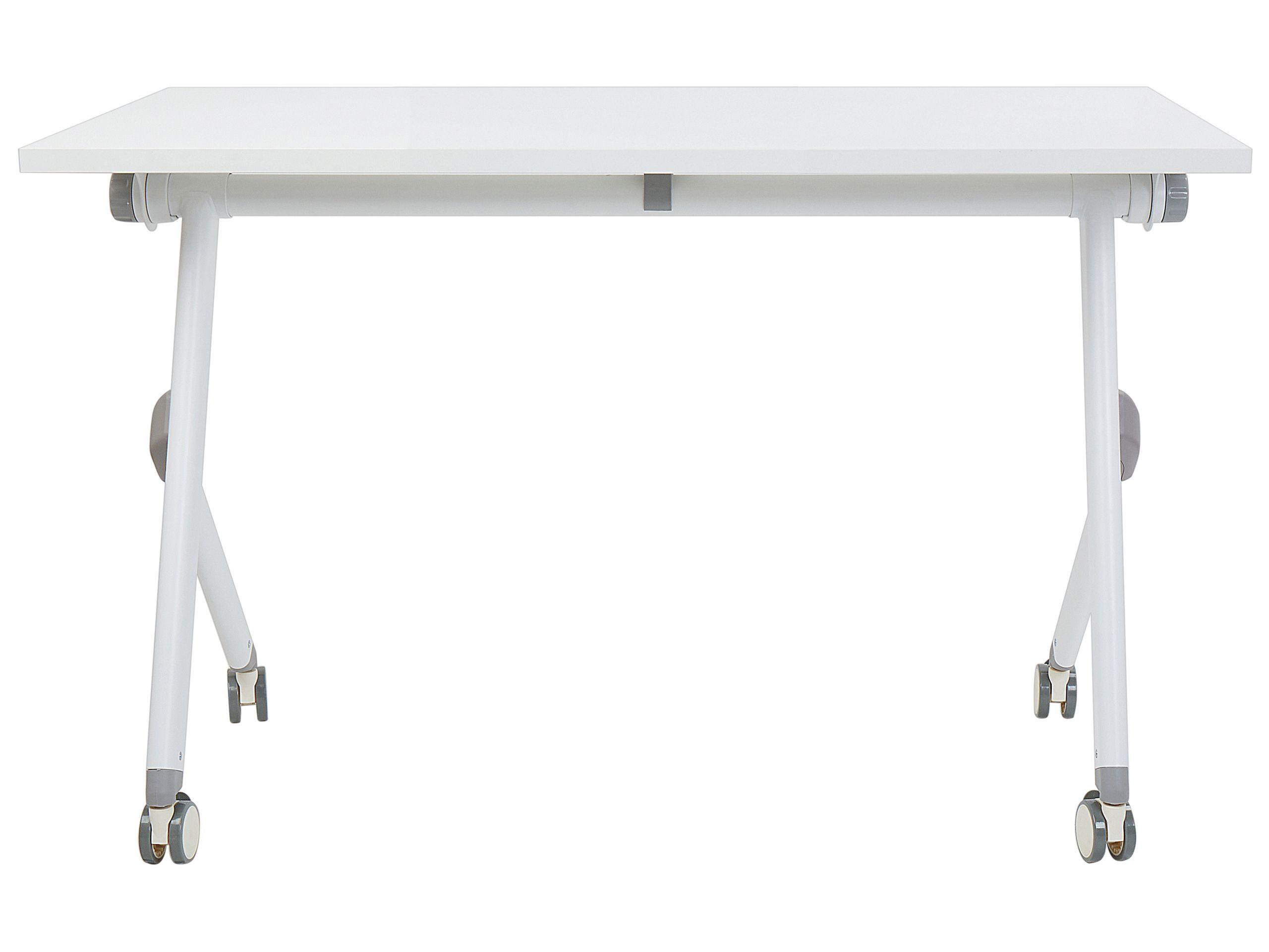 Beliani Zusammenklappbarer Schreibtisch aus Stahl Modern BENDI