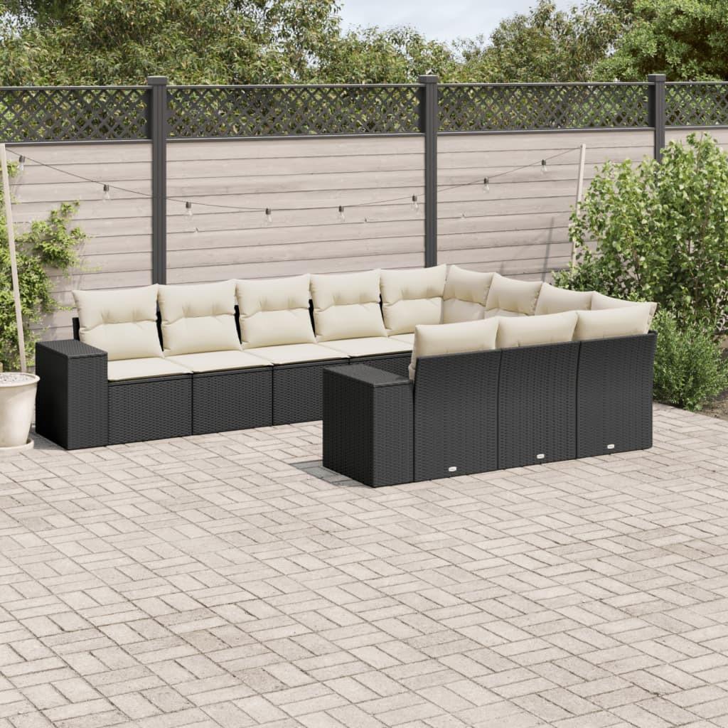 VidaXL Garten sofagarnitur poly-rattan