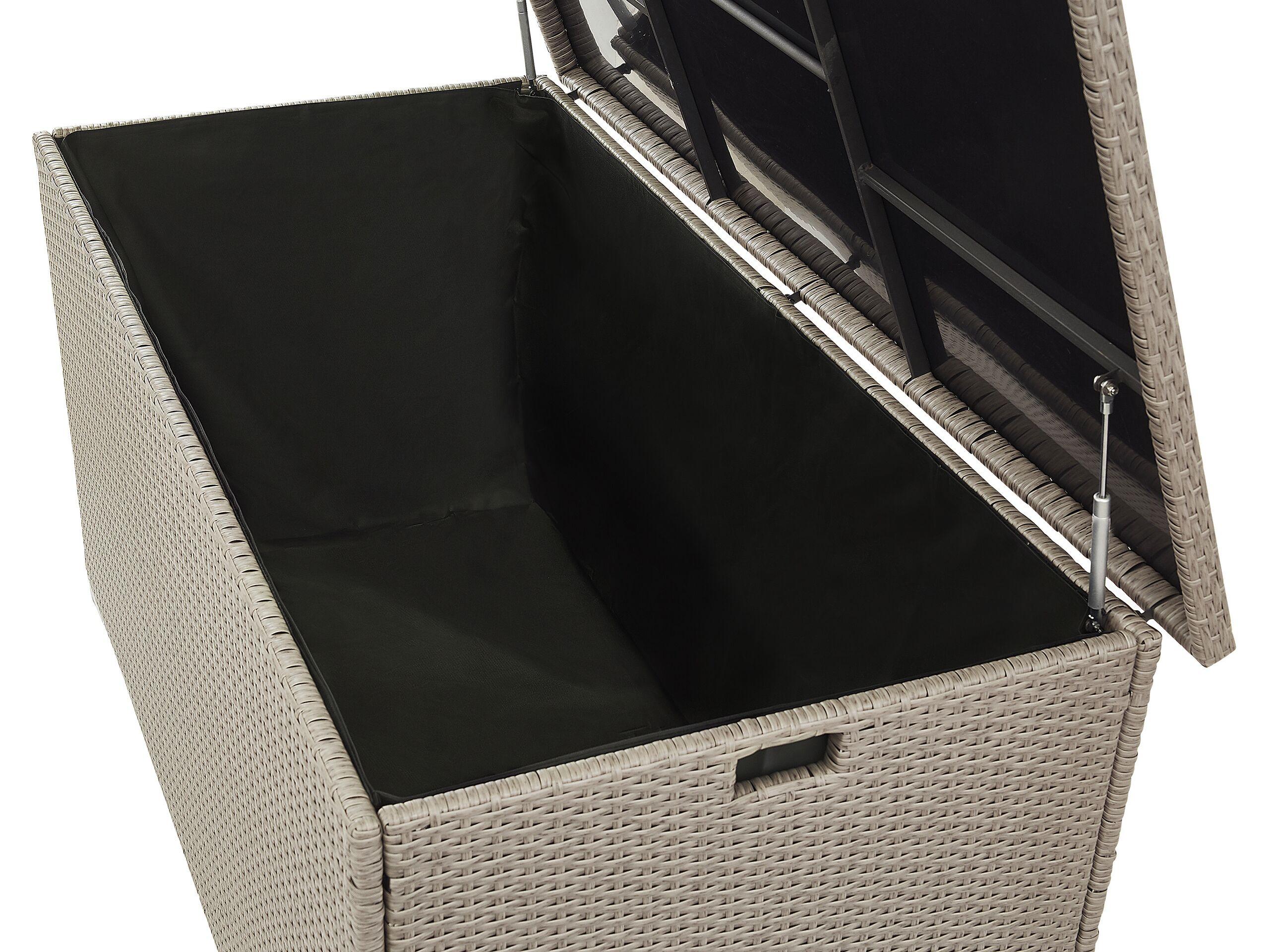 Beliani Aufbewahrungsbox aus PE Rattan Boho MODENA