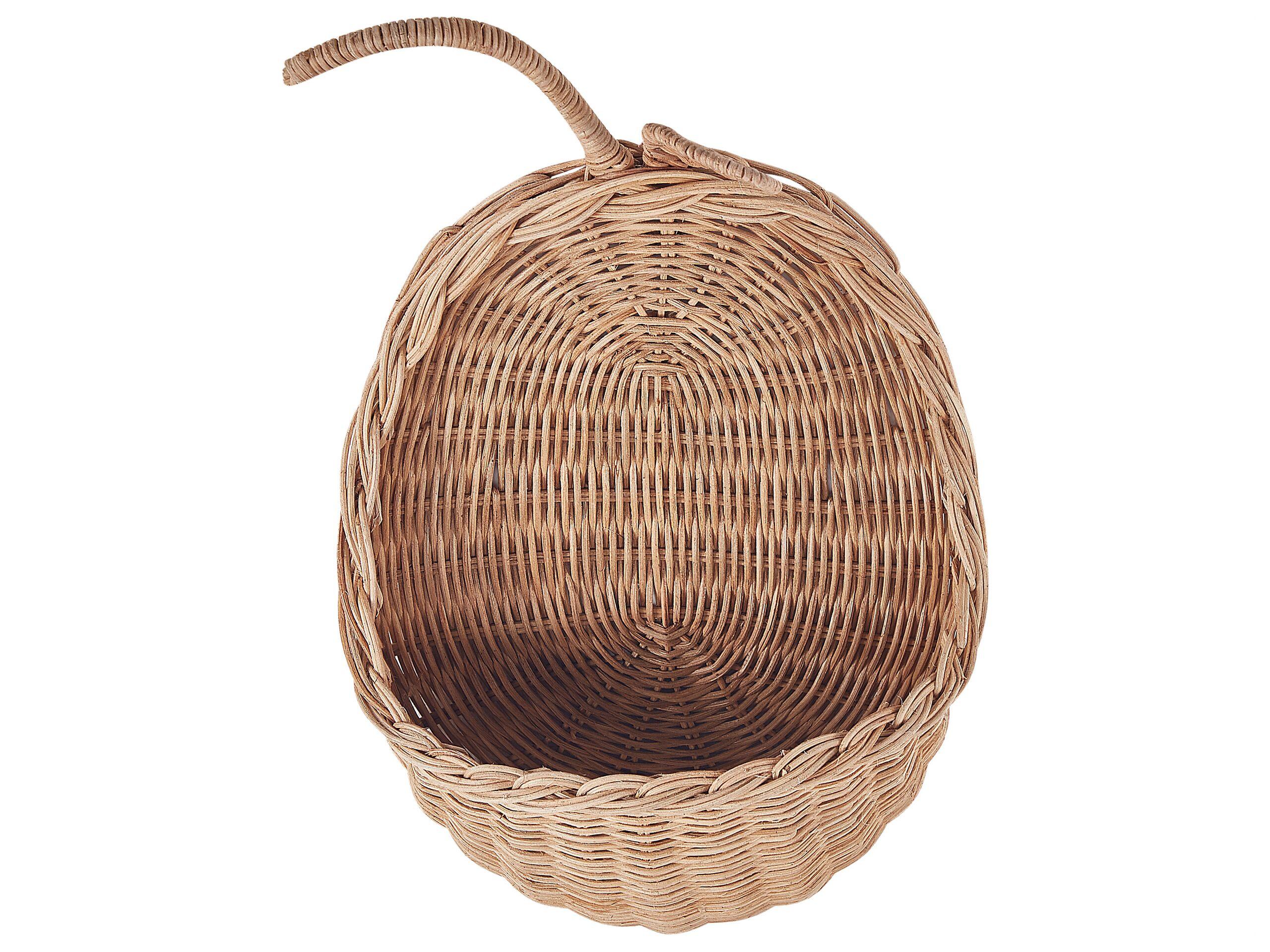 Beliani Wandobjekt aus Rattan Boho MAKONDE
