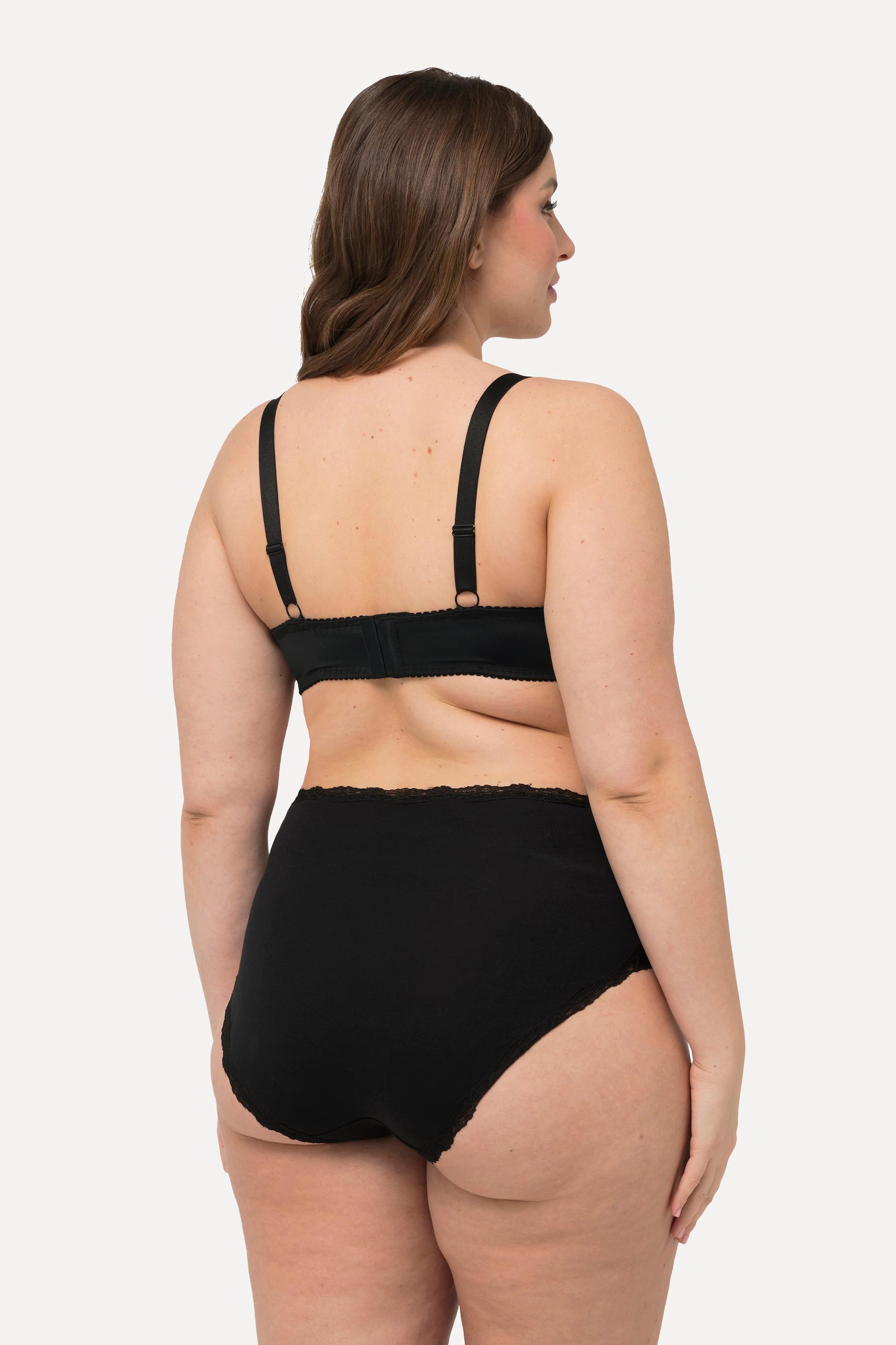 Ulla Popken Bügel-BH, Softschalen, Balconette-BH, Spitze, Cup B - D