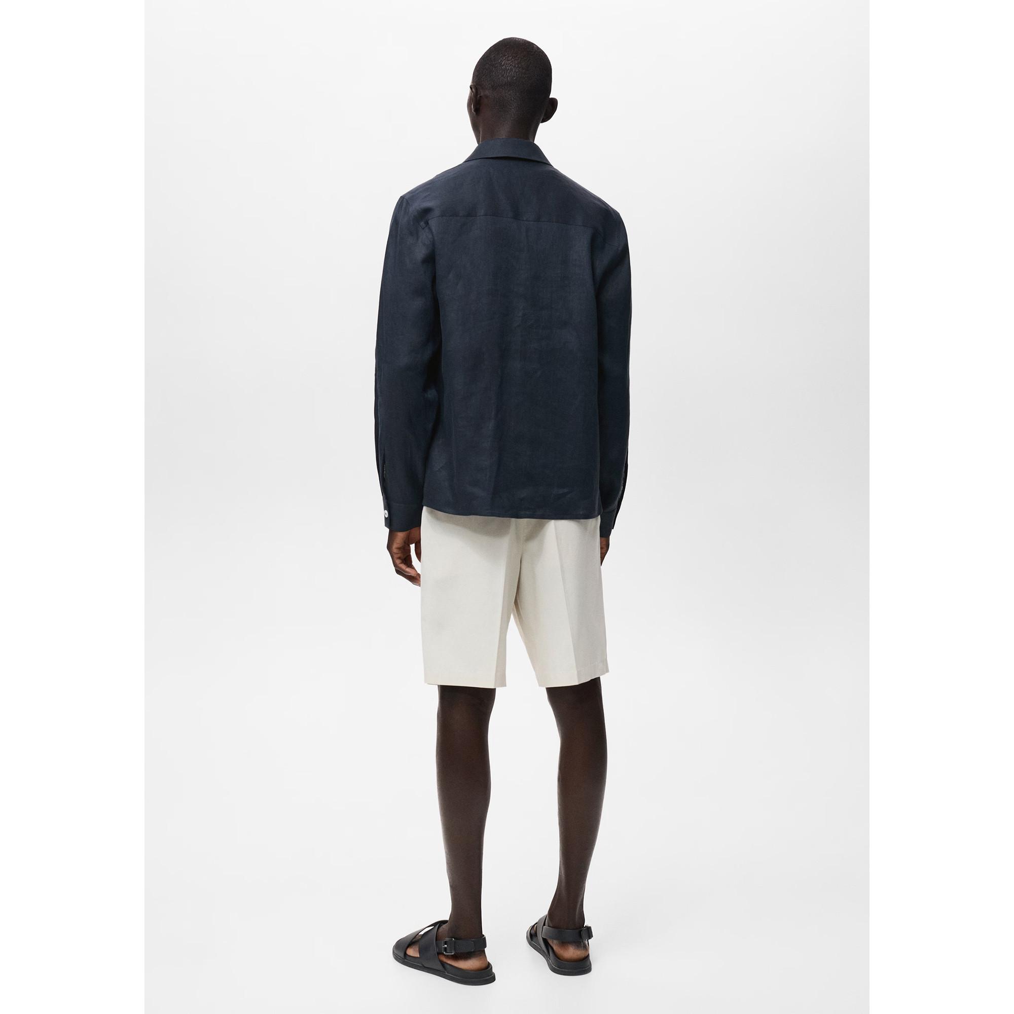 Mango Man Overshirt mit Brusttaschen