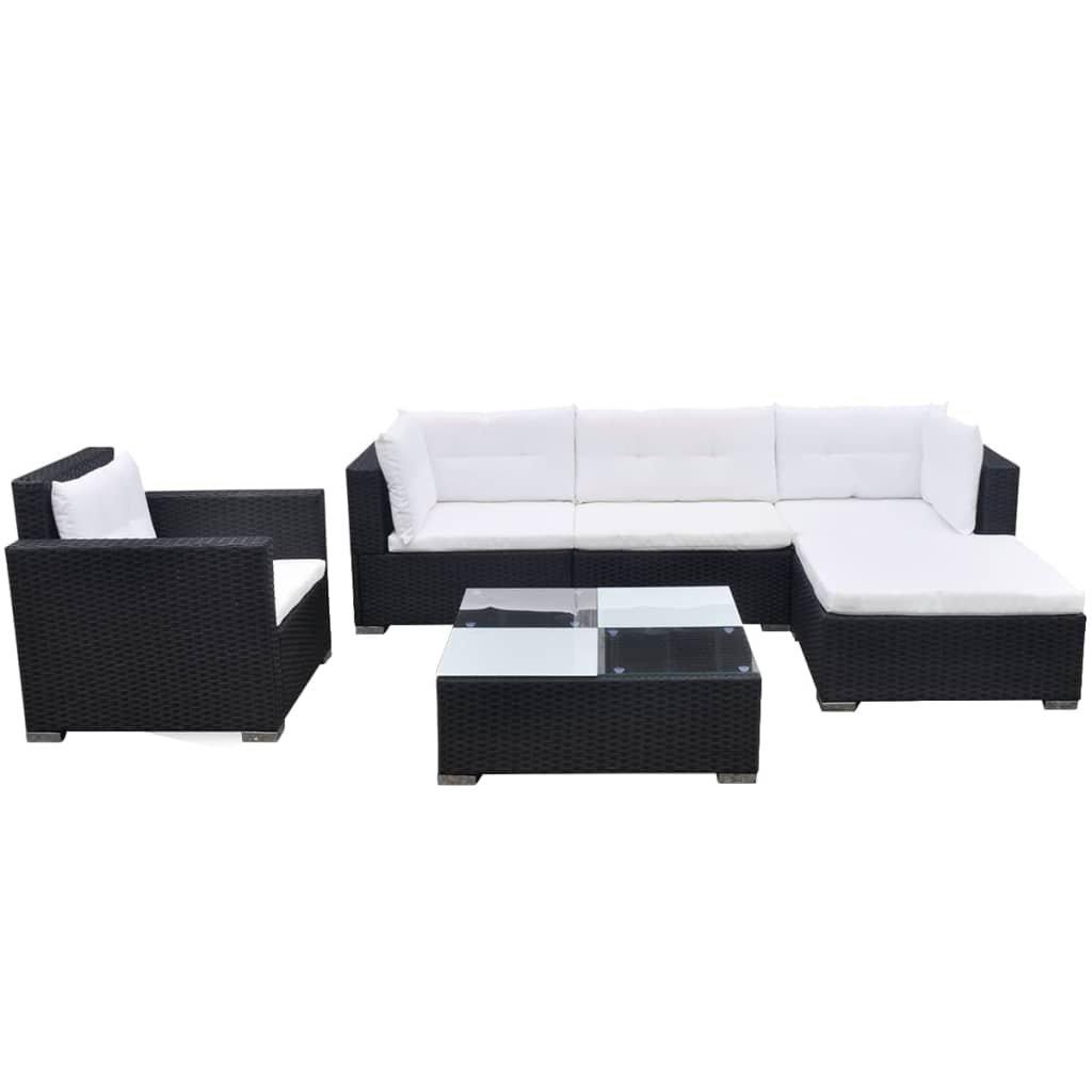 VidaXL Gartensofa poly-rattan
