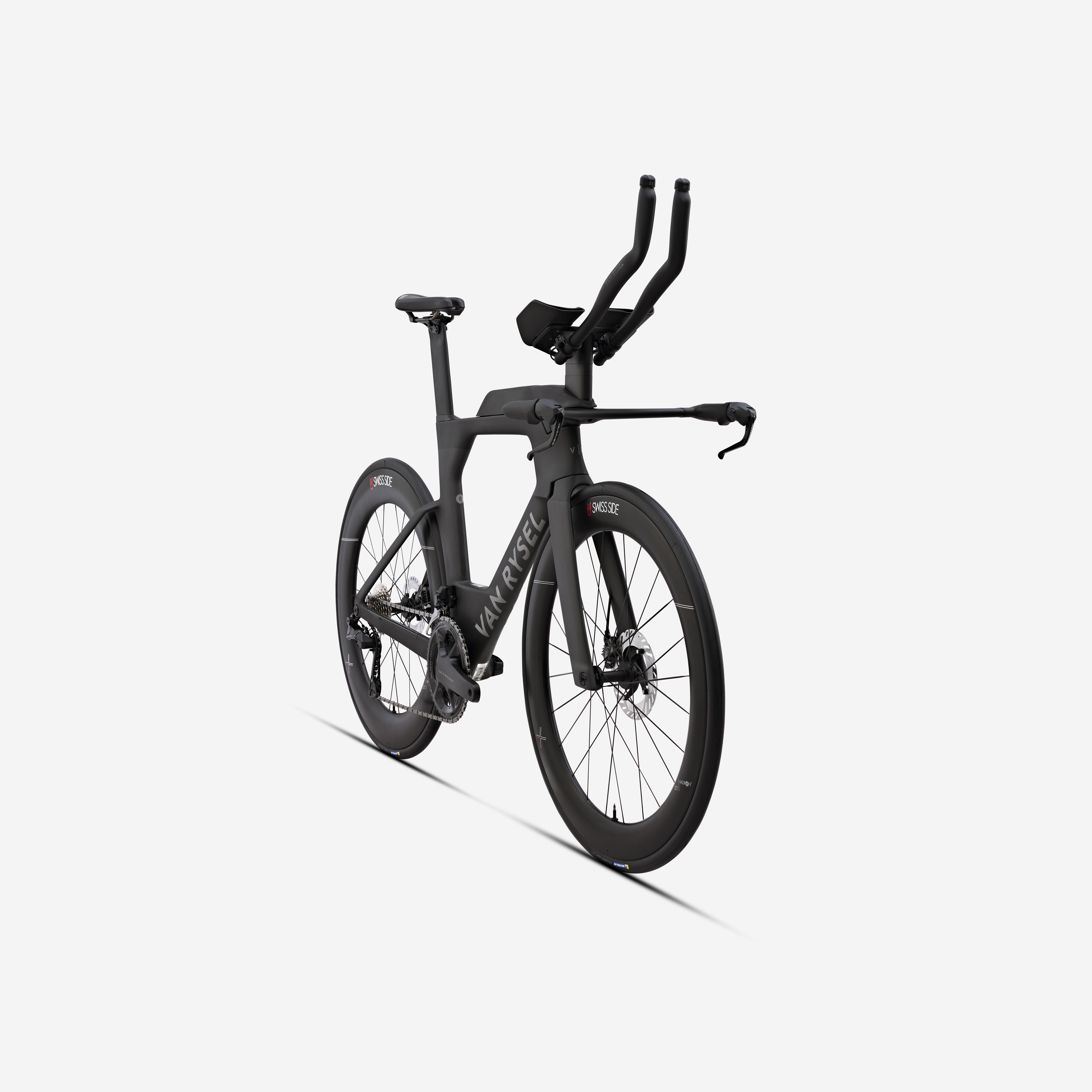 VAN RYSEL Rennrad - Zeitfahrrad XCR TRI Shimano Ultegra Di2 transparent