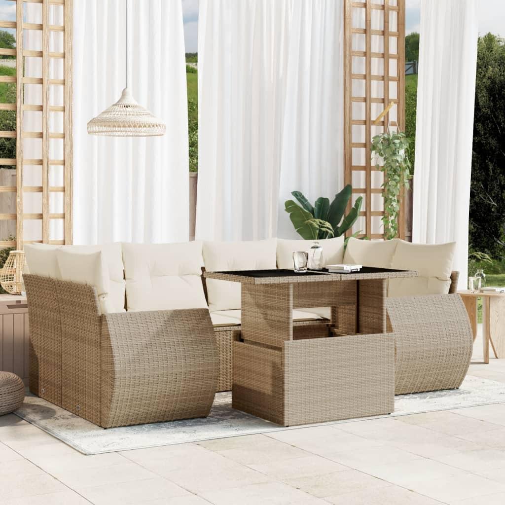 VidaXL Garten sofagarnitur poly-rattan