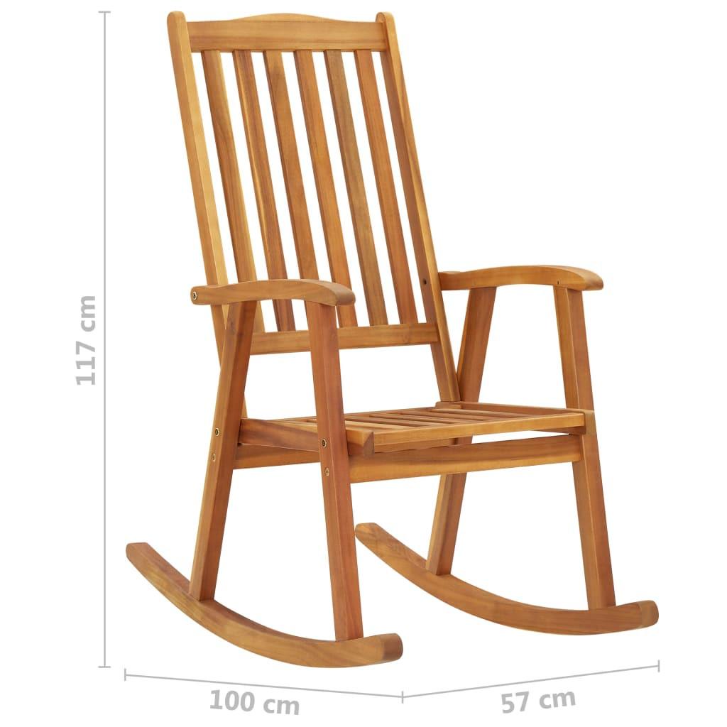 VidaXL Schaukelstuhl akazienholz