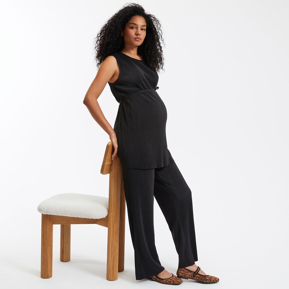 La Redoute Collections Weite Umstandshose mit hohem Bund