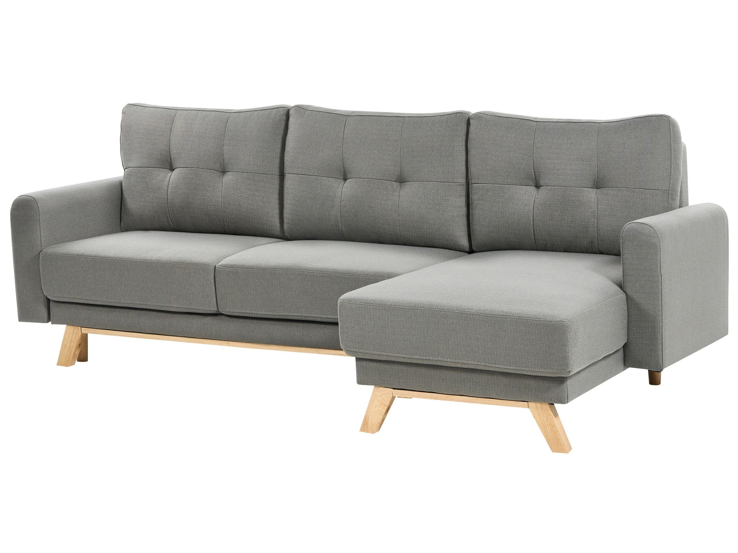 Beliani Ecksofa aus Polyester Skandinavisch SIRO