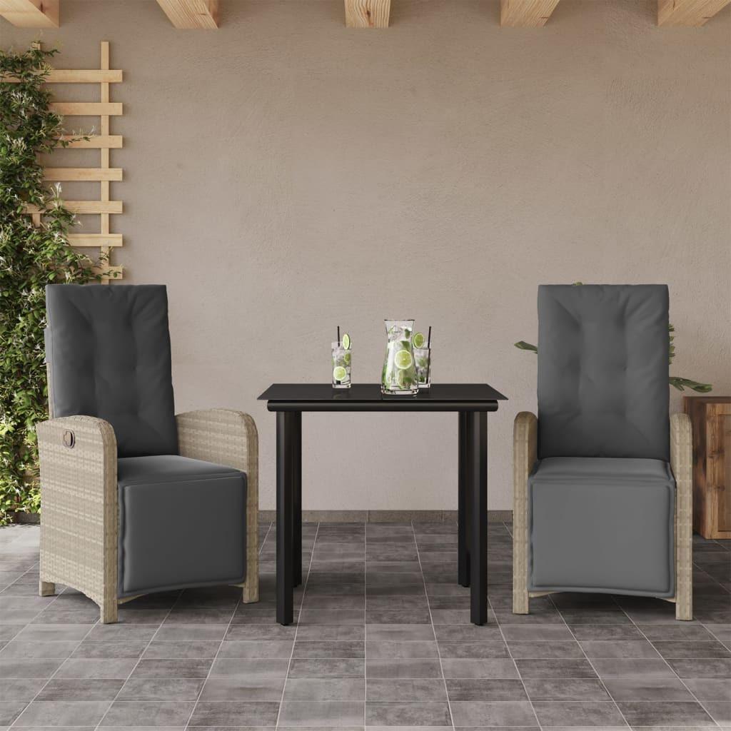 VidaXL Bistro set poly-rattan