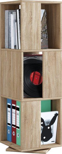 VCM Holz Stand Regal Büroregal Aktenregal Bücherregal drehbar Rondell Stifta XL