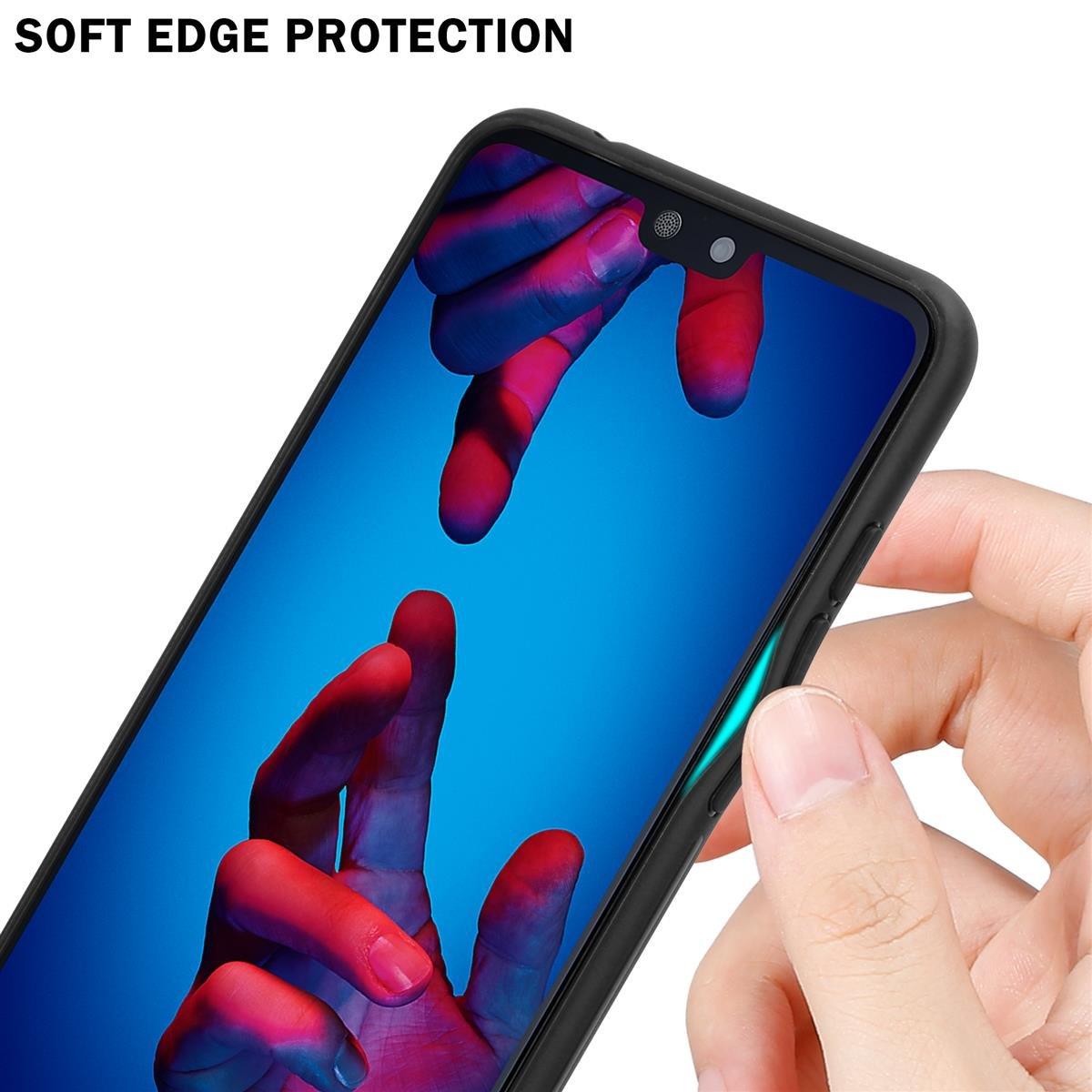 Cadorabo Hülle für Huawei P20 Streifen Optik