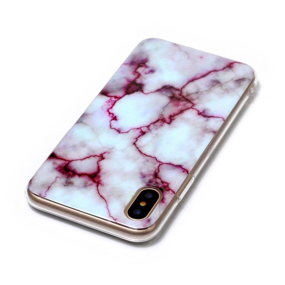 Cover-Discount iPhone Xs / X - Softes Silikon Gummi Case Marble